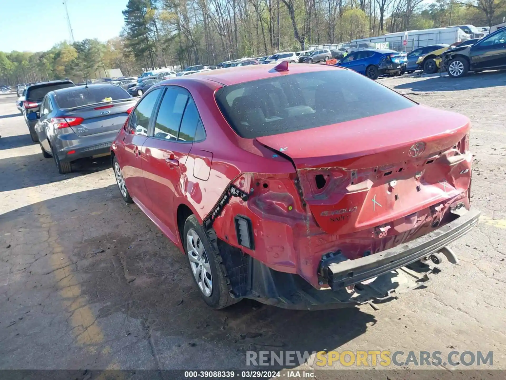 3 Photograph of a damaged car 5YFEPRAE6LP110528 TOYOTA COROLLA 2020