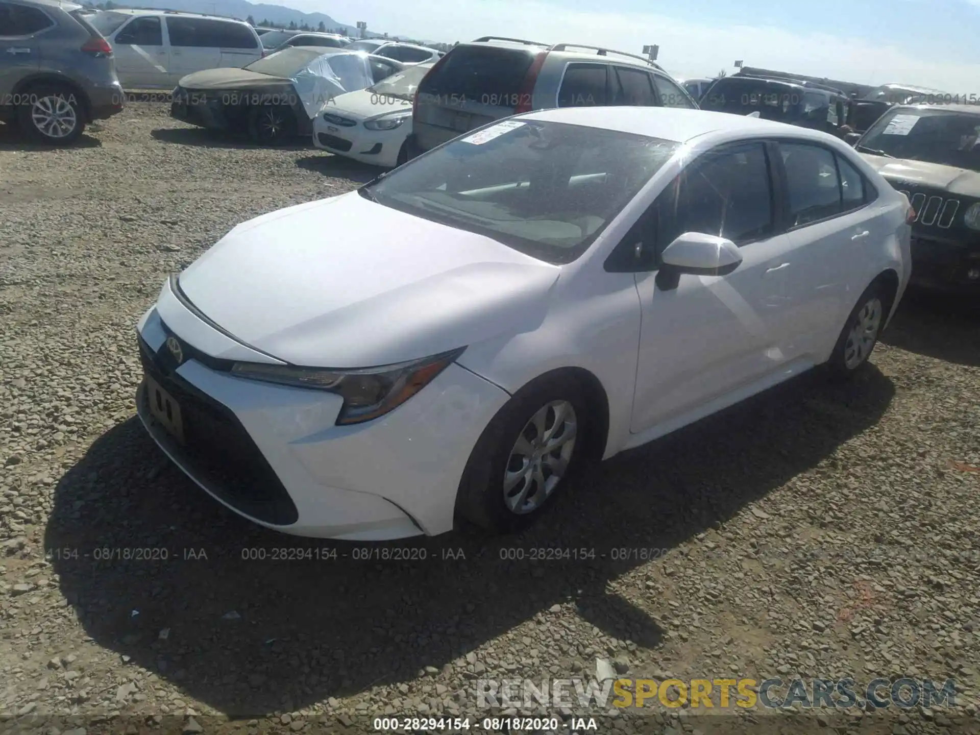 2 Photograph of a damaged car 5YFEPRAE6LP110724 TOYOTA COROLLA 2020