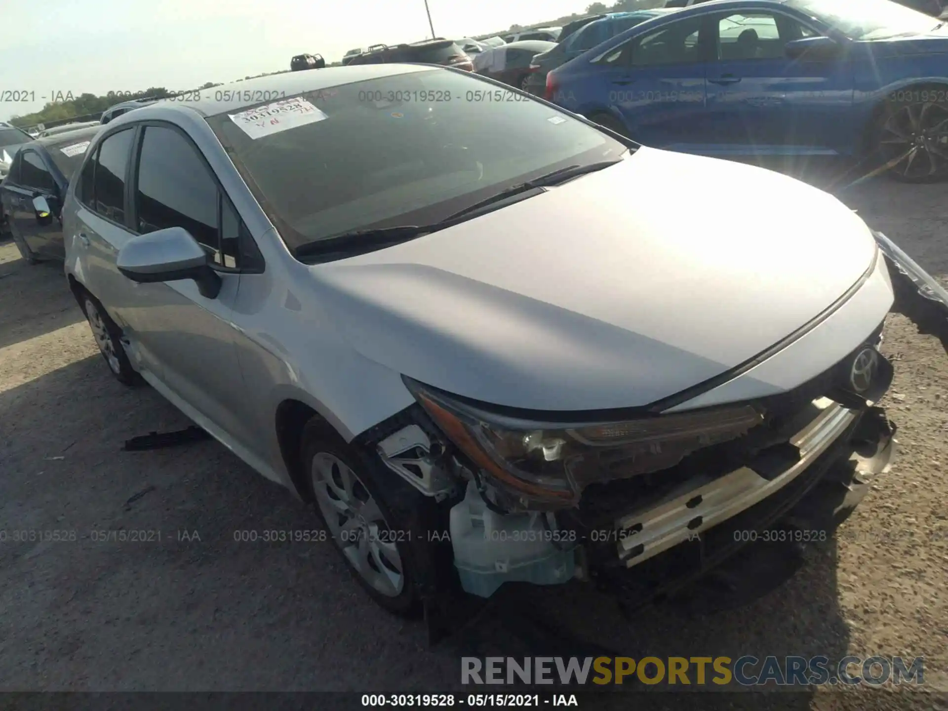 1 Photograph of a damaged car 5YFEPRAE6LP111064 TOYOTA COROLLA 2020