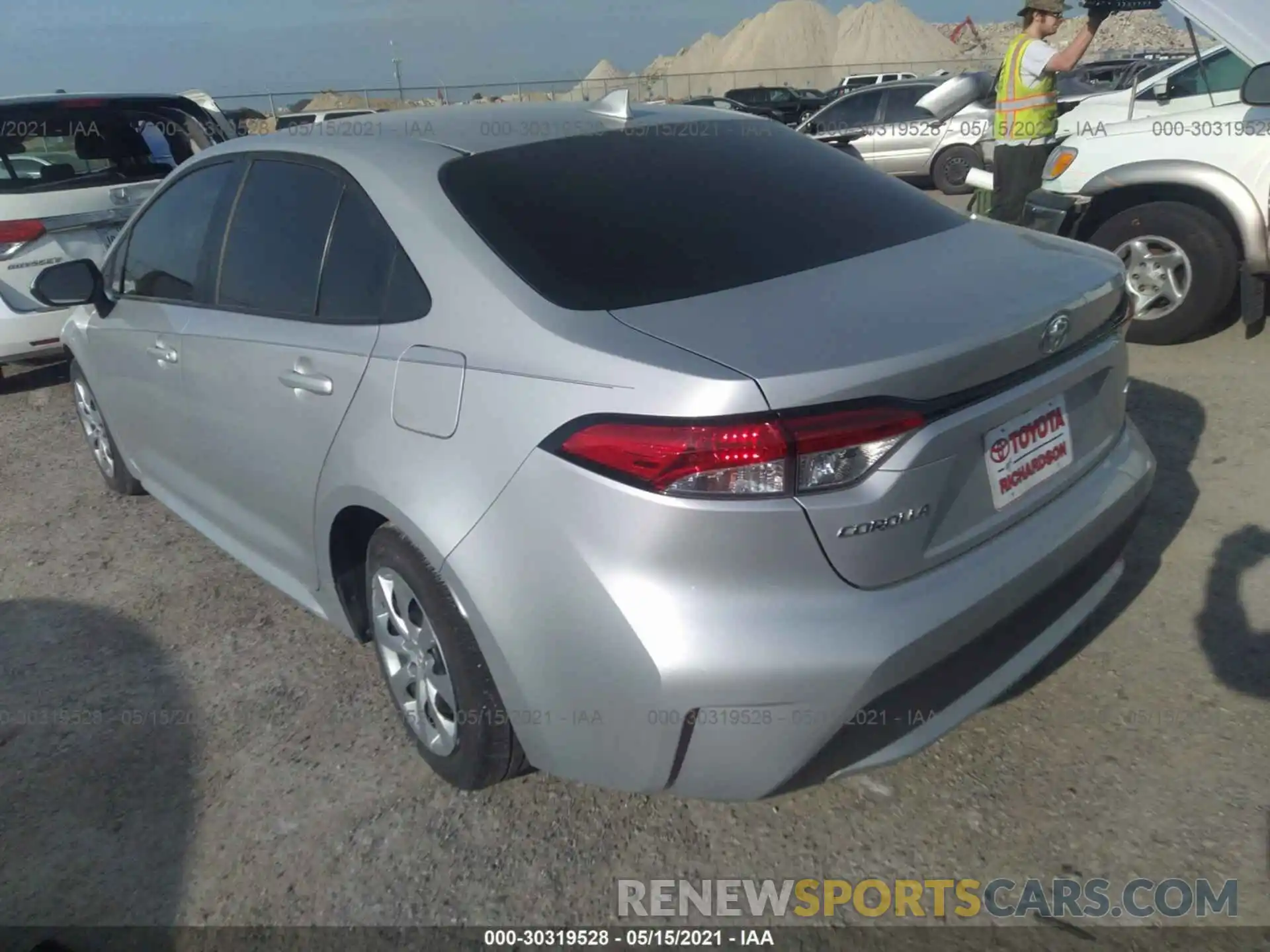 3 Photograph of a damaged car 5YFEPRAE6LP111064 TOYOTA COROLLA 2020