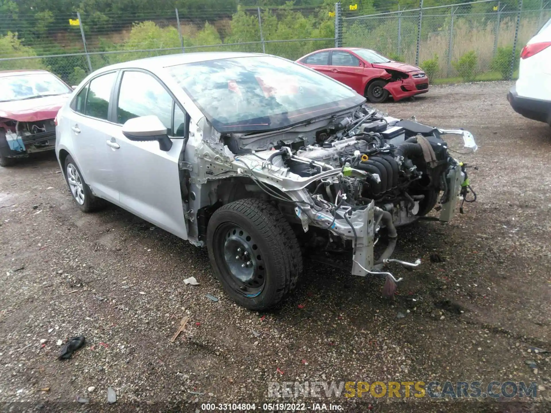 1 Photograph of a damaged car 5YFEPRAE6LP111355 TOYOTA COROLLA 2020