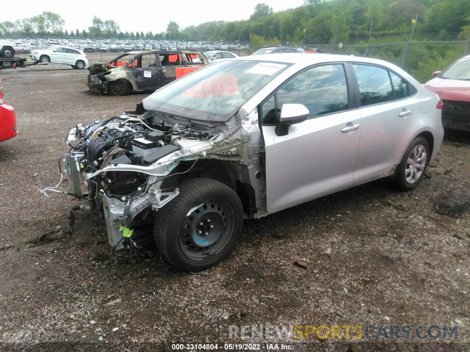 2 Photograph of a damaged car 5YFEPRAE6LP111355 TOYOTA COROLLA 2020