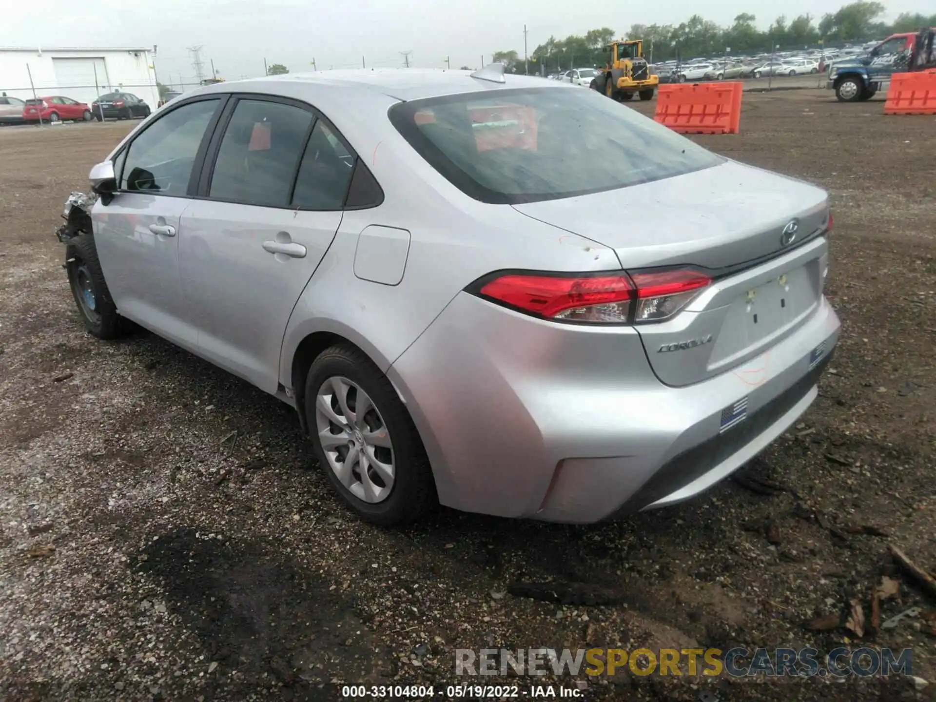 3 Photograph of a damaged car 5YFEPRAE6LP111355 TOYOTA COROLLA 2020