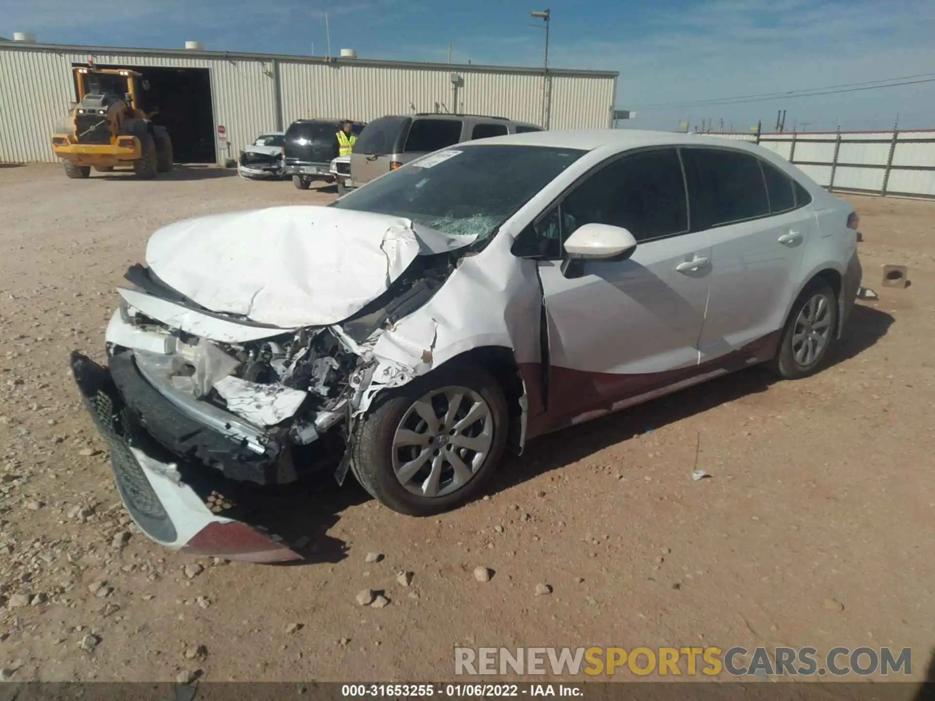 2 Photograph of a damaged car 5YFEPRAE6LP111422 TOYOTA COROLLA 2020