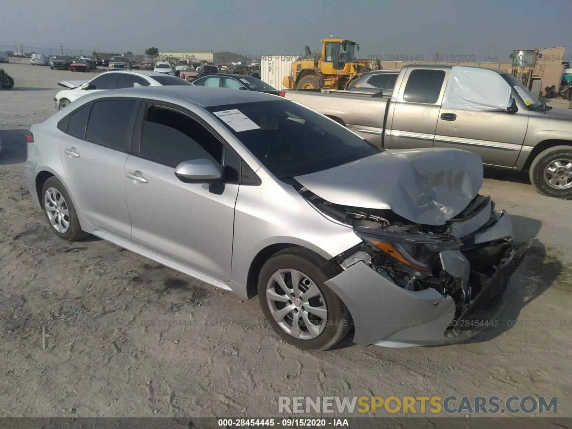 1 Photograph of a damaged car 5YFEPRAE6LP111677 TOYOTA COROLLA 2020