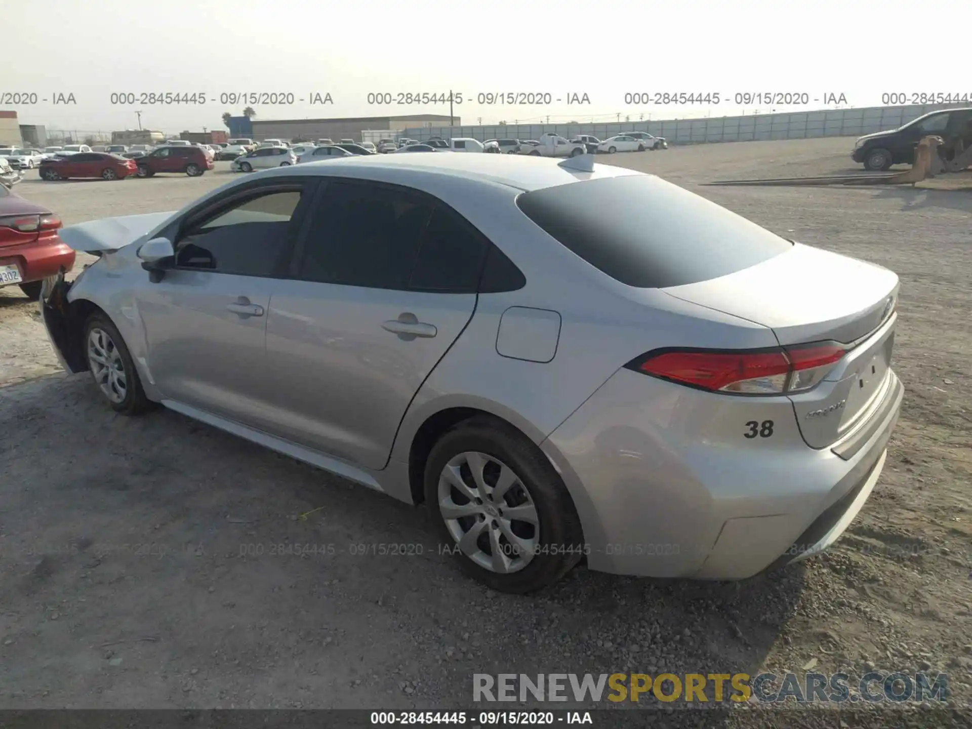 3 Photograph of a damaged car 5YFEPRAE6LP111677 TOYOTA COROLLA 2020