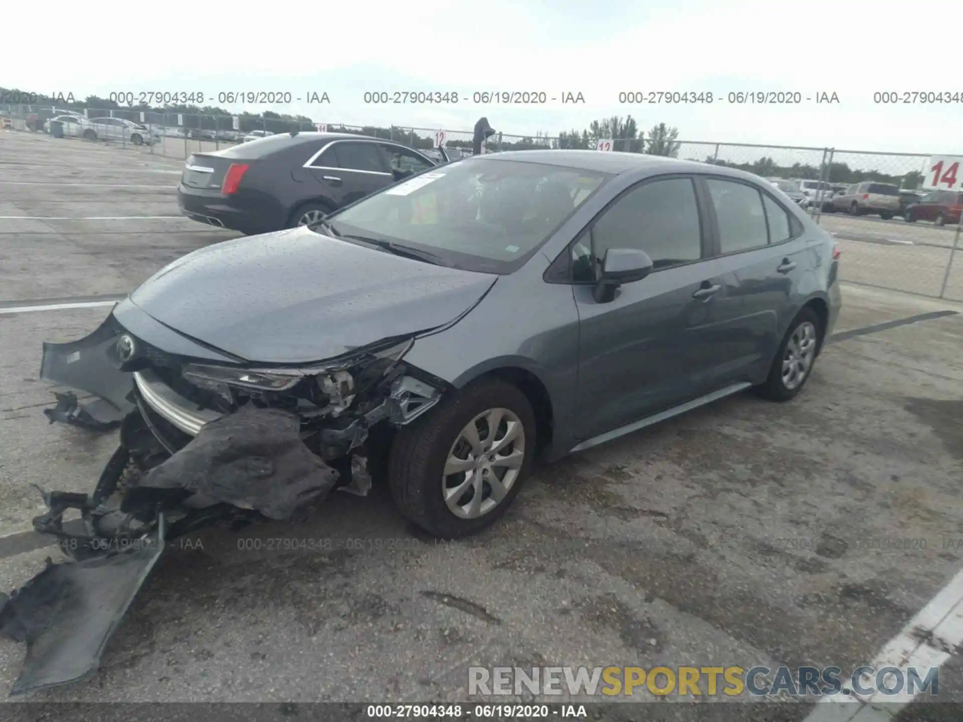 2 Photograph of a damaged car 5YFEPRAE6LP111856 TOYOTA COROLLA 2020