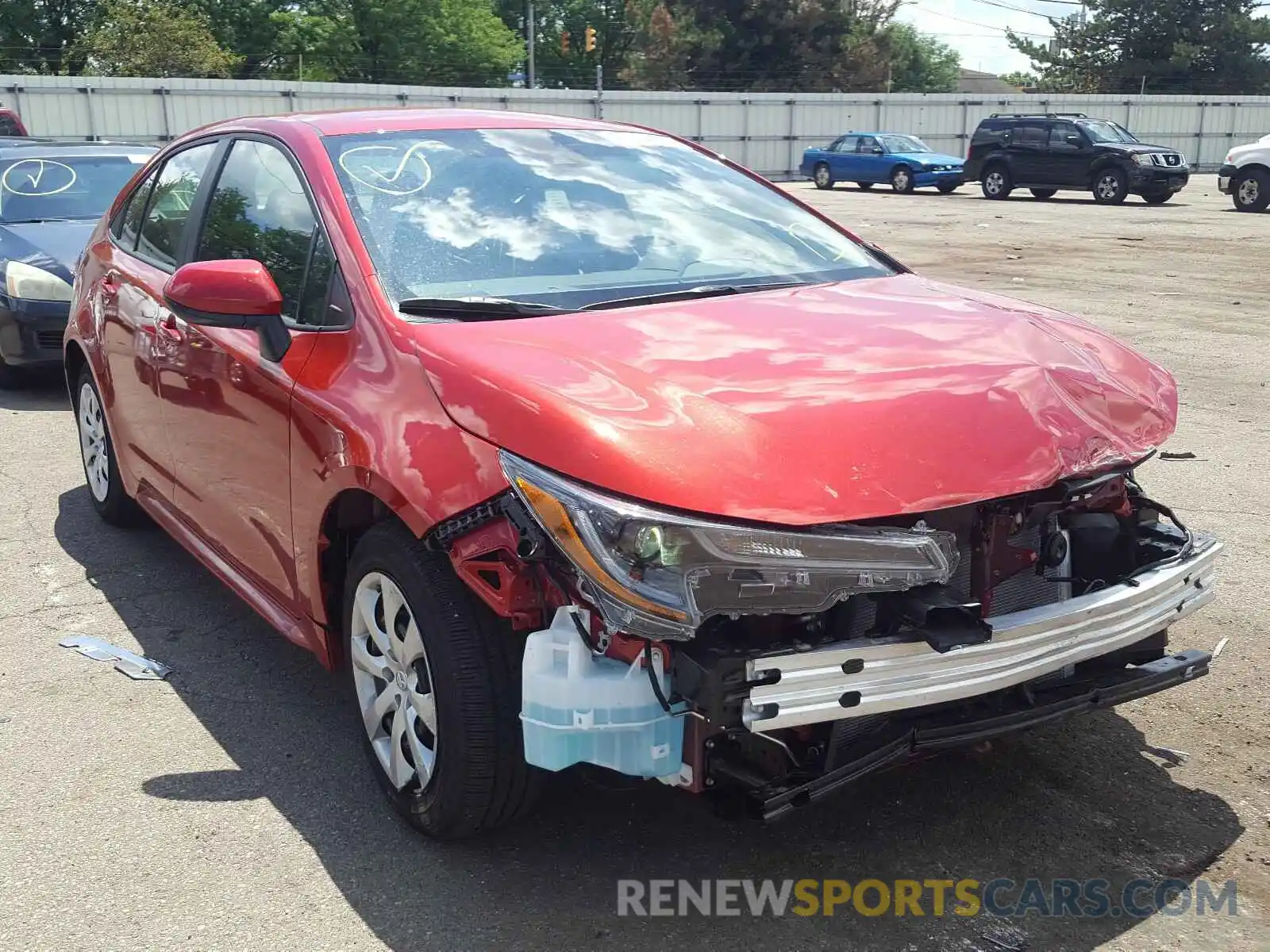 1 Photograph of a damaged car 5YFEPRAE6LP115468 TOYOTA COROLLA 2020