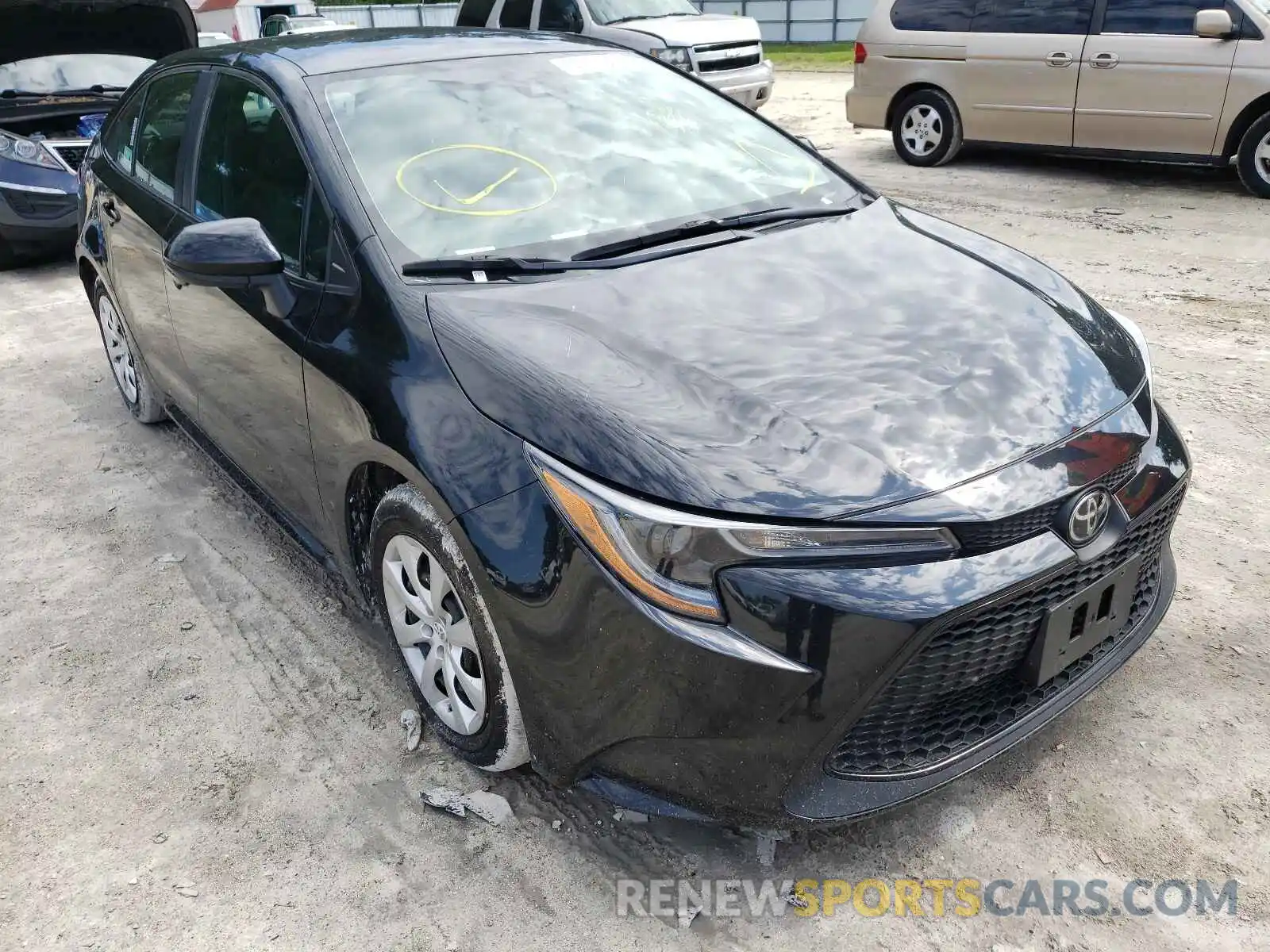 1 Photograph of a damaged car 5YFEPRAE6LP116054 TOYOTA COROLLA 2020