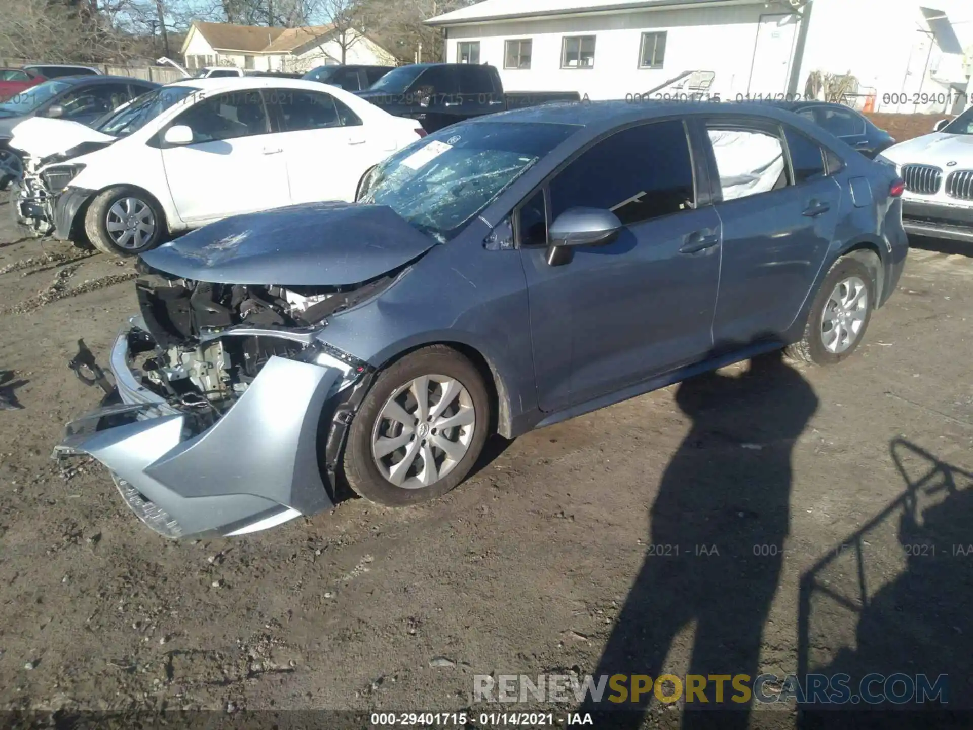 2 Photograph of a damaged car 5YFEPRAE6LP116183 TOYOTA COROLLA 2020