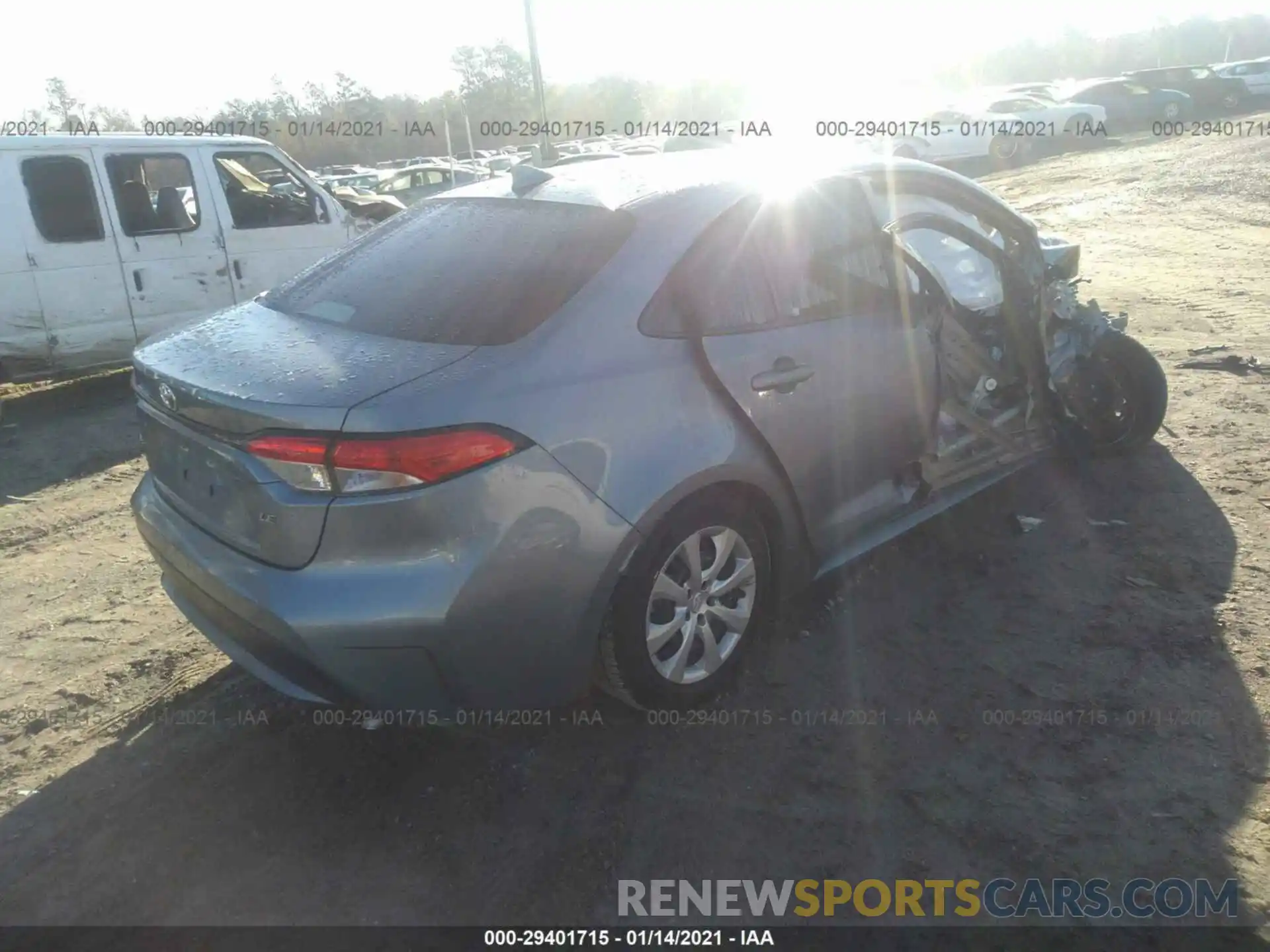 4 Photograph of a damaged car 5YFEPRAE6LP116183 TOYOTA COROLLA 2020