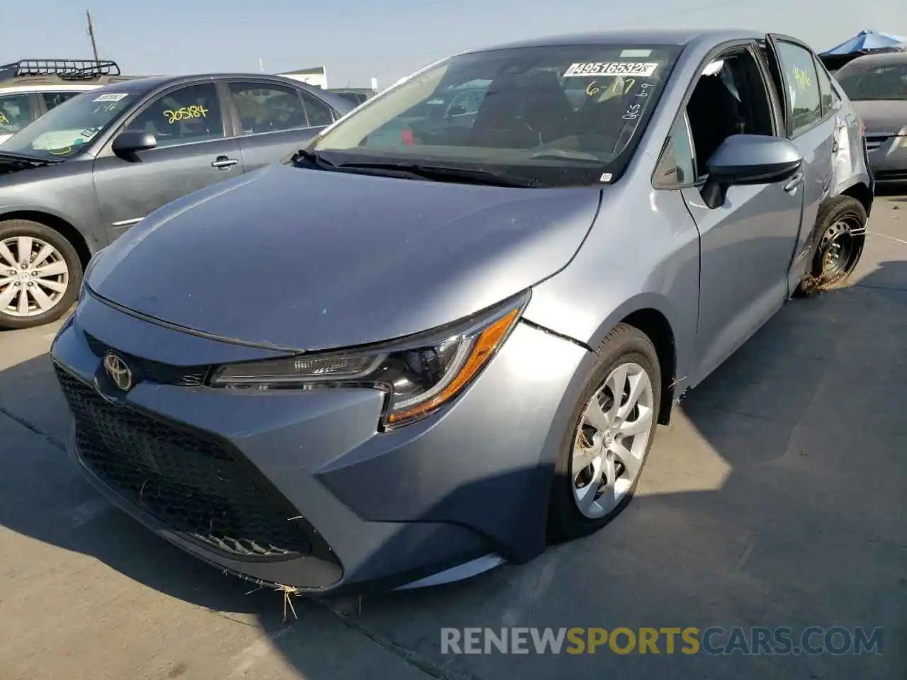 2 Photograph of a damaged car 5YFEPRAE6LP116457 TOYOTA COROLLA 2020