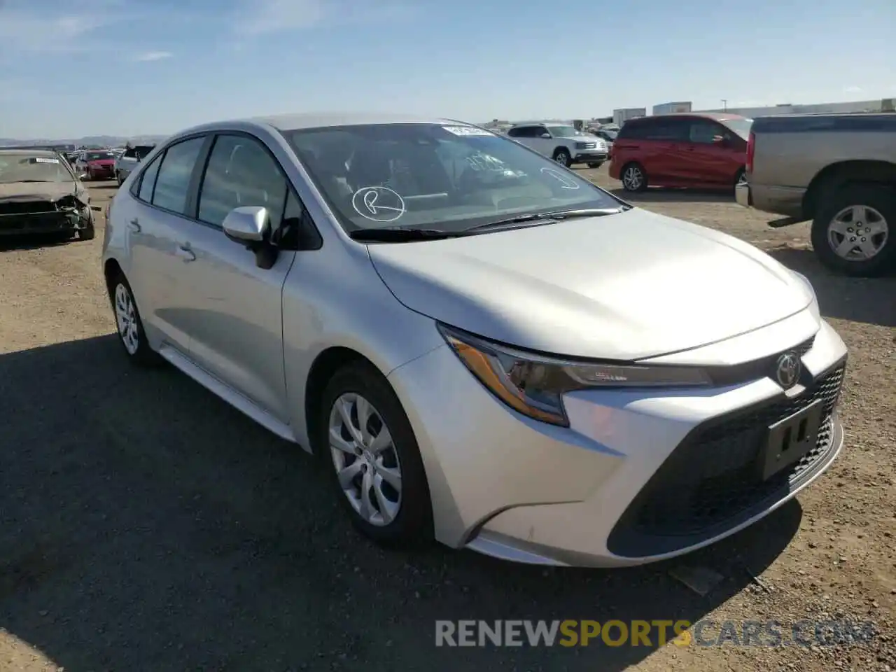 1 Photograph of a damaged car 5YFEPRAE6LP117821 TOYOTA COROLLA 2020