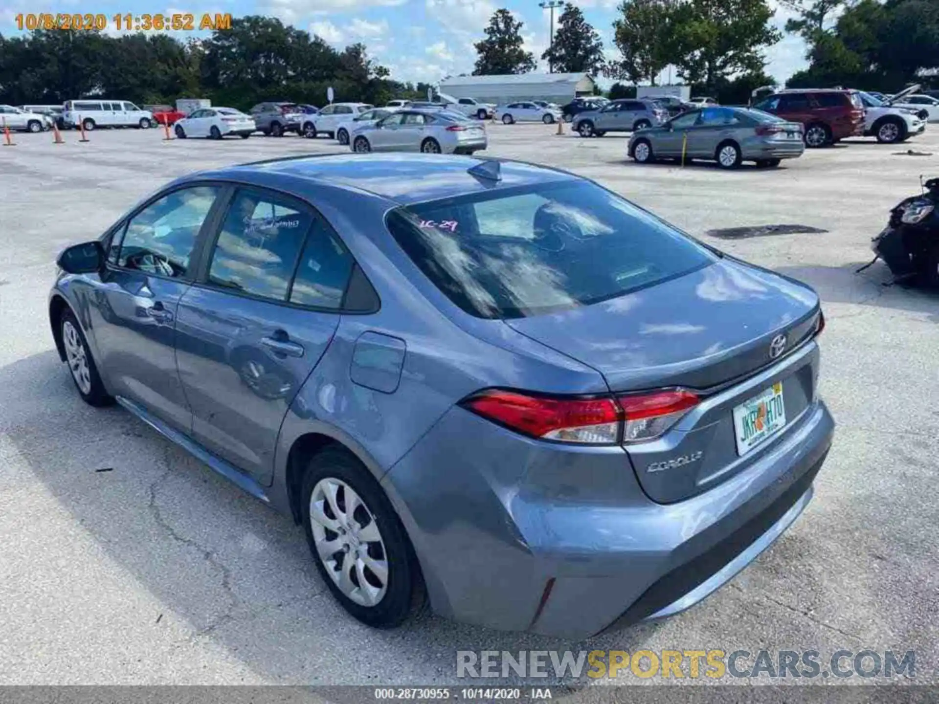 12 Photograph of a damaged car 5YFEPRAE6LP117852 TOYOTA COROLLA 2020