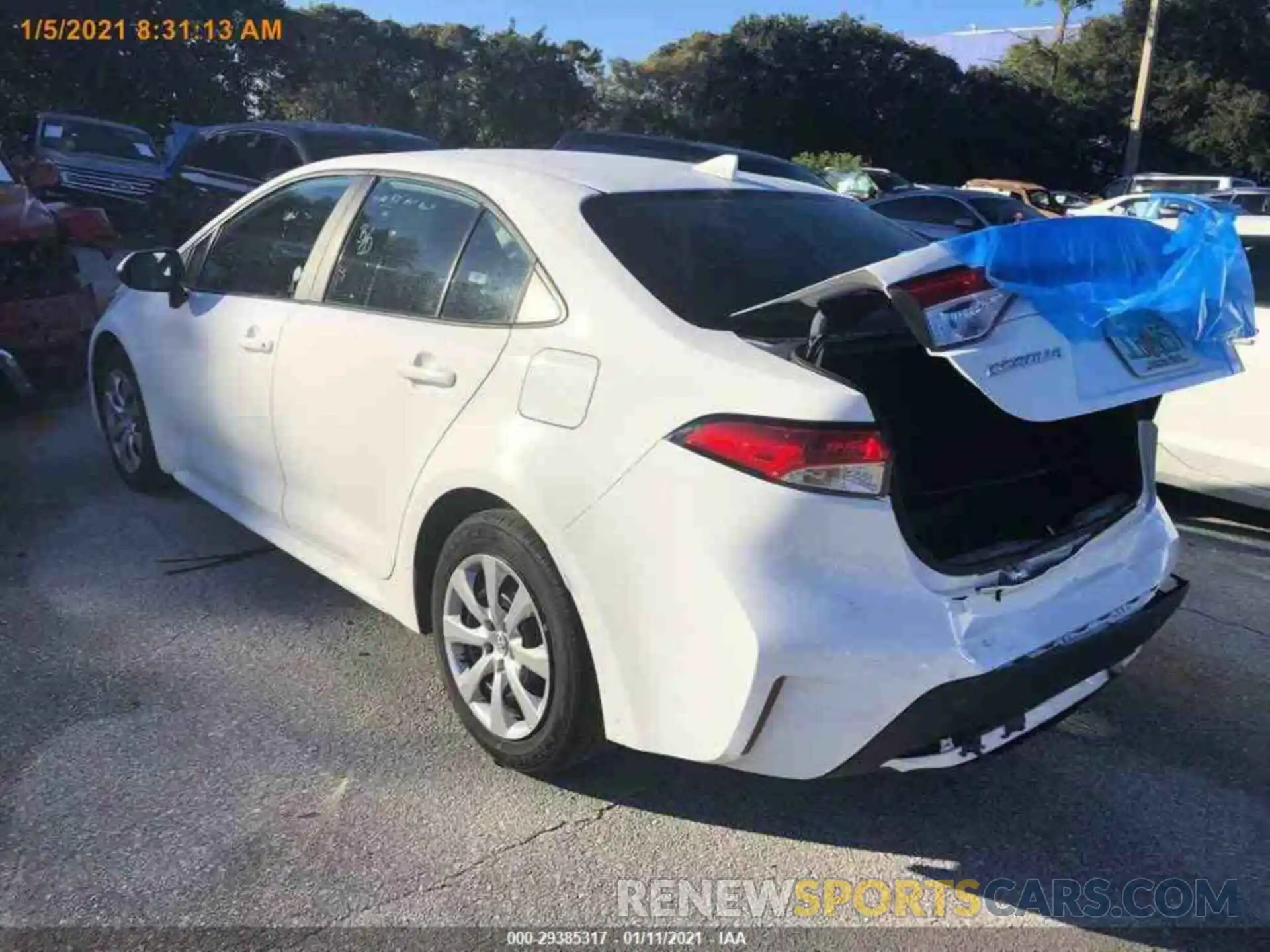 15 Photograph of a damaged car 5YFEPRAE6LP117981 TOYOTA COROLLA 2020