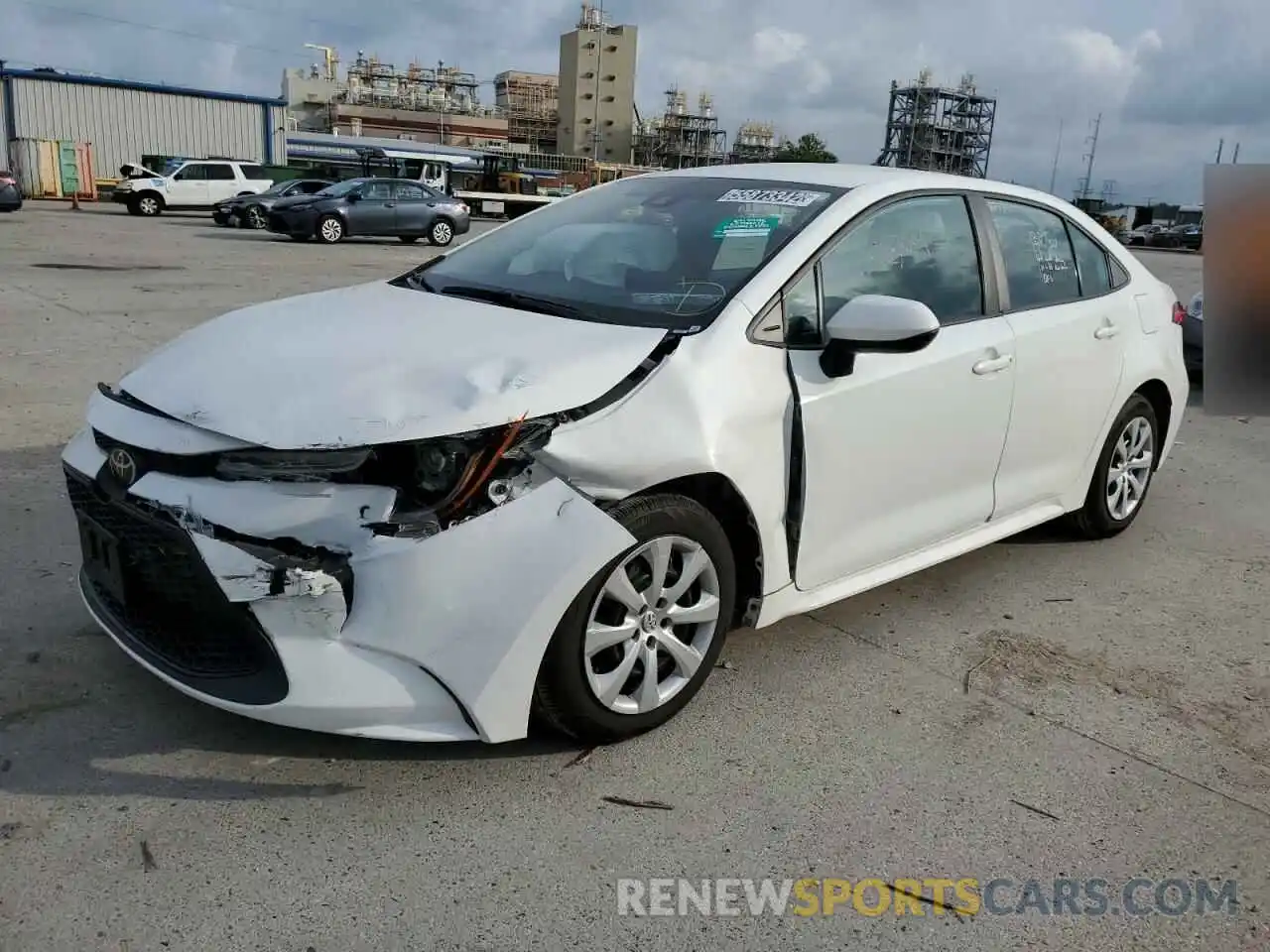 2 Photograph of a damaged car 5YFEPRAE6LP119715 TOYOTA COROLLA 2020