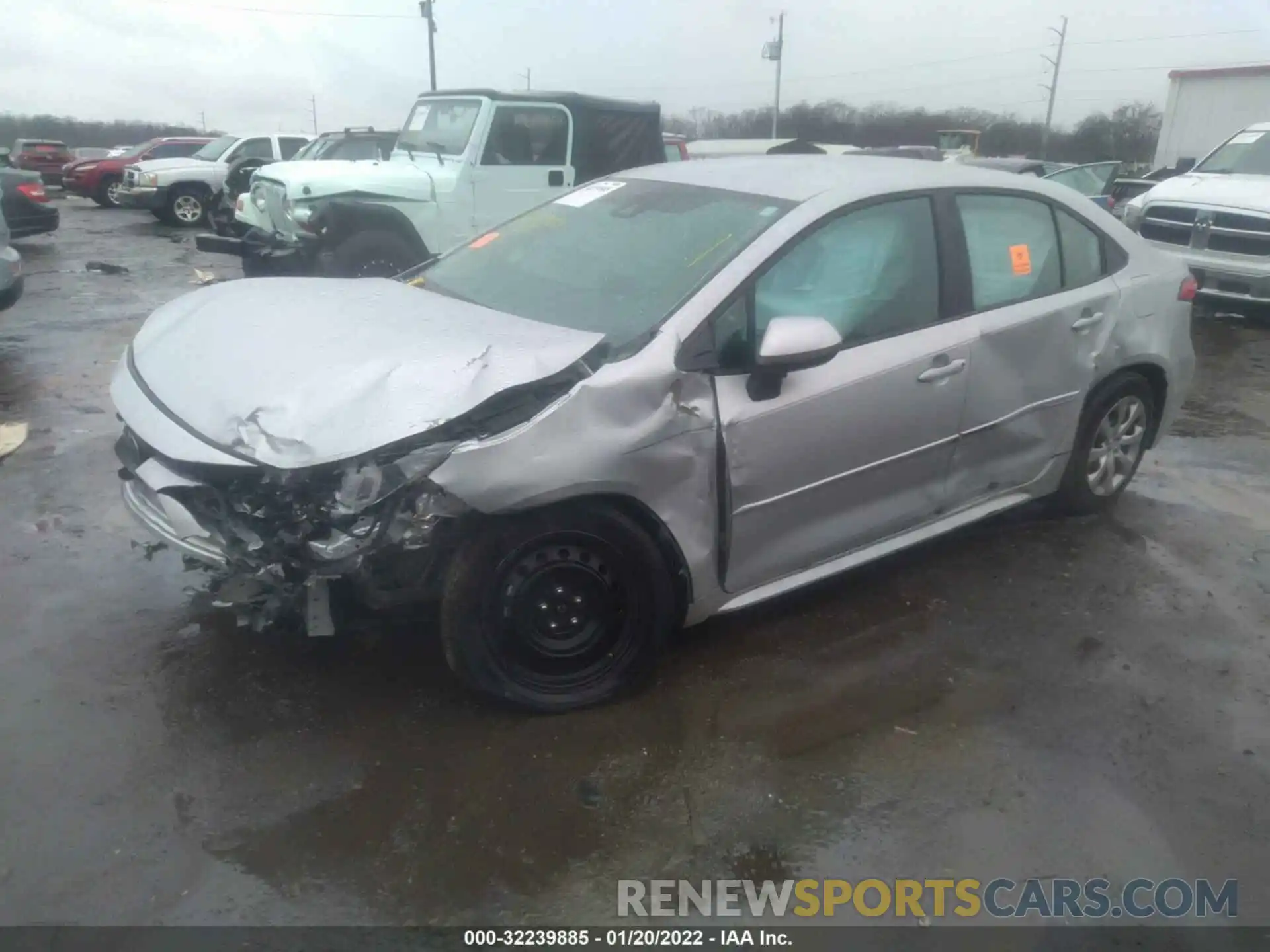 2 Photograph of a damaged car 5YFEPRAE6LP120184 TOYOTA COROLLA 2020