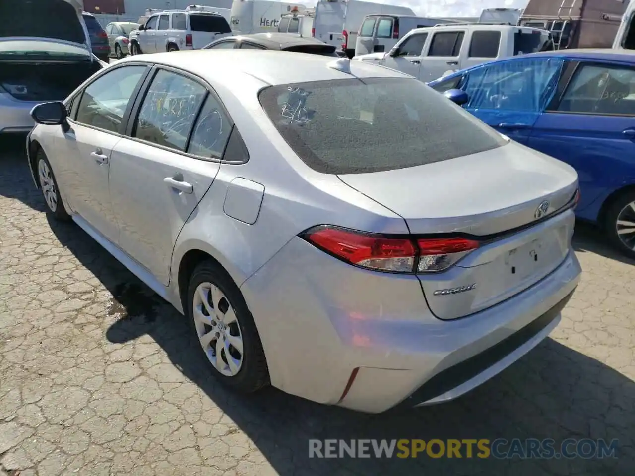 3 Photograph of a damaged car 5YFEPRAE6LP121254 TOYOTA COROLLA 2020