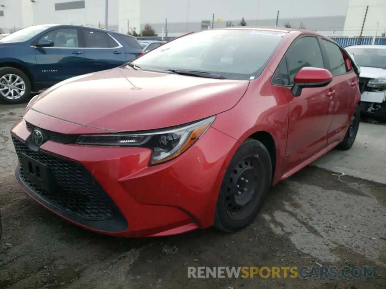 2 Photograph of a damaged car 5YFEPRAE6LP121464 TOYOTA COROLLA 2020