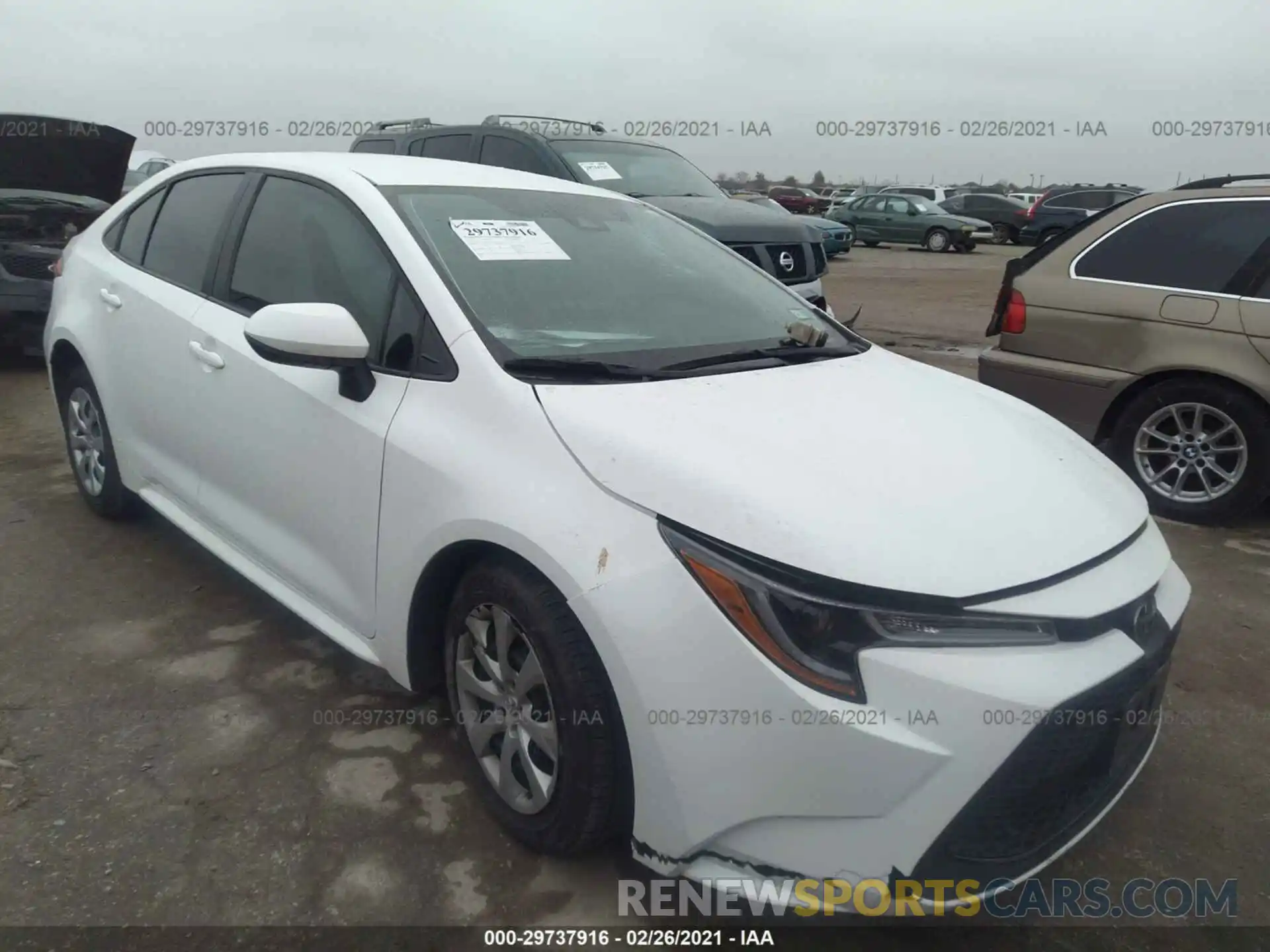 1 Photograph of a damaged car 5YFEPRAE6LP122954 TOYOTA COROLLA 2020