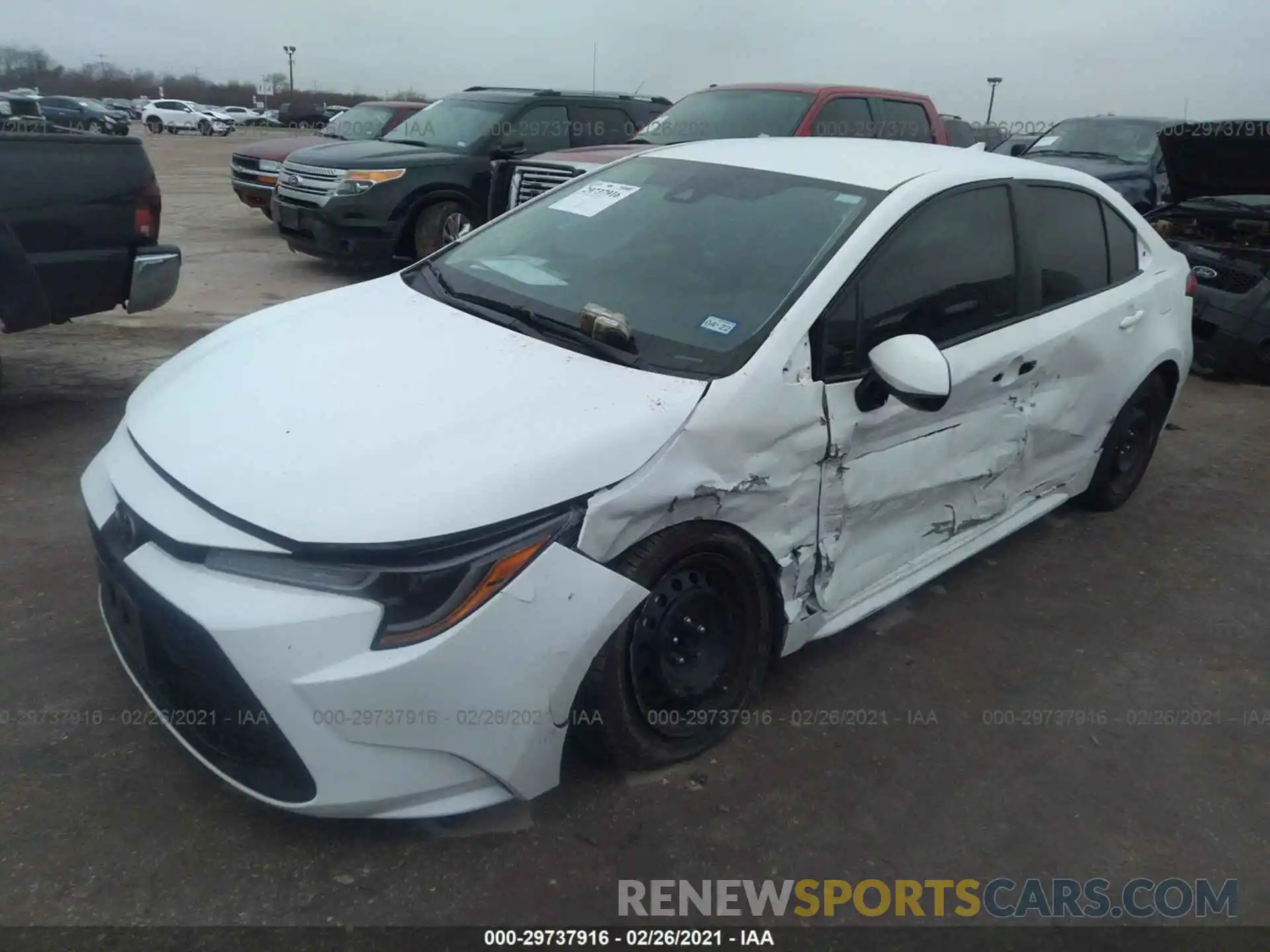 2 Photograph of a damaged car 5YFEPRAE6LP122954 TOYOTA COROLLA 2020