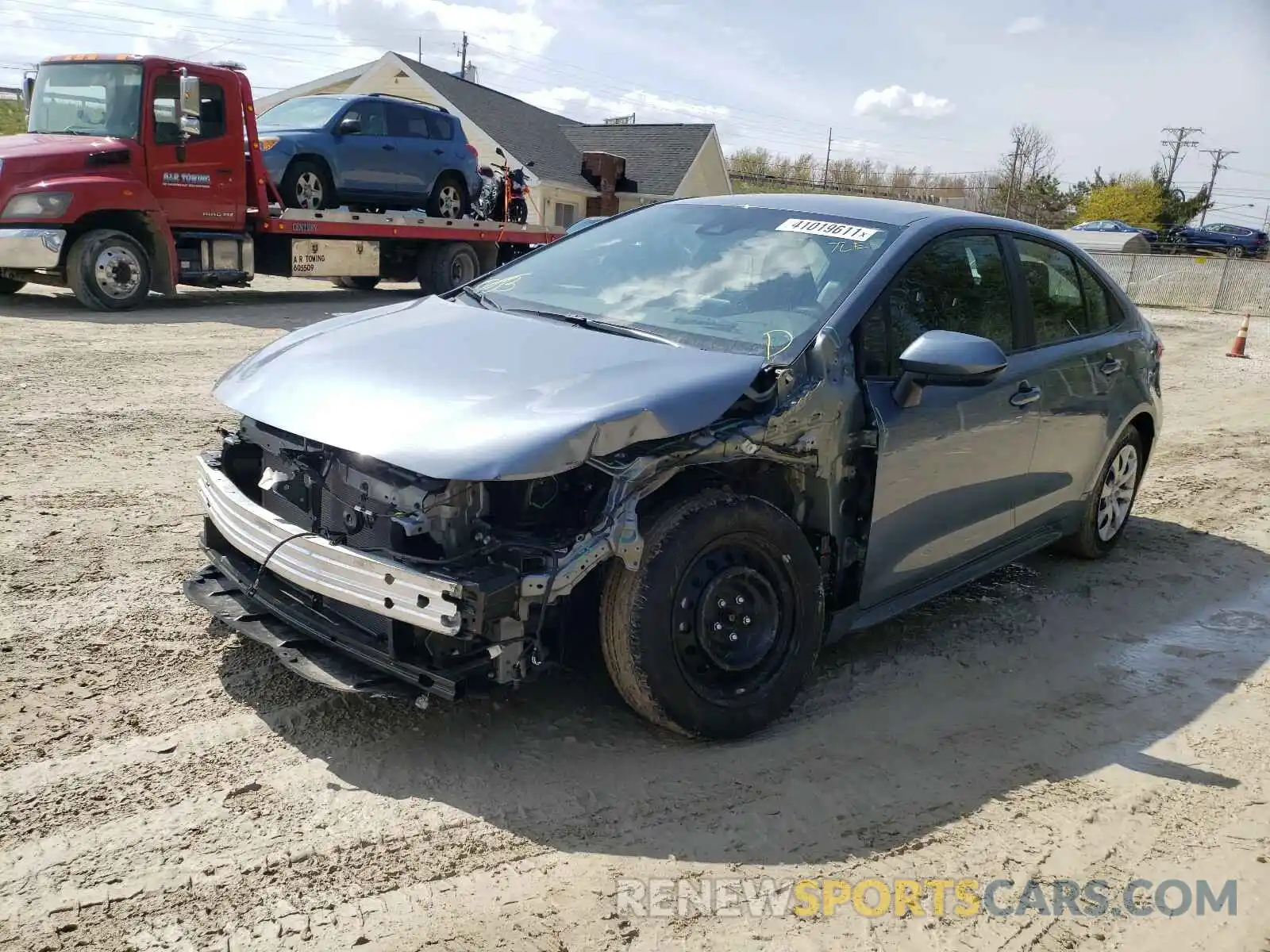 2 Photograph of a damaged car 5YFEPRAE6LP123408 TOYOTA COROLLA 2020