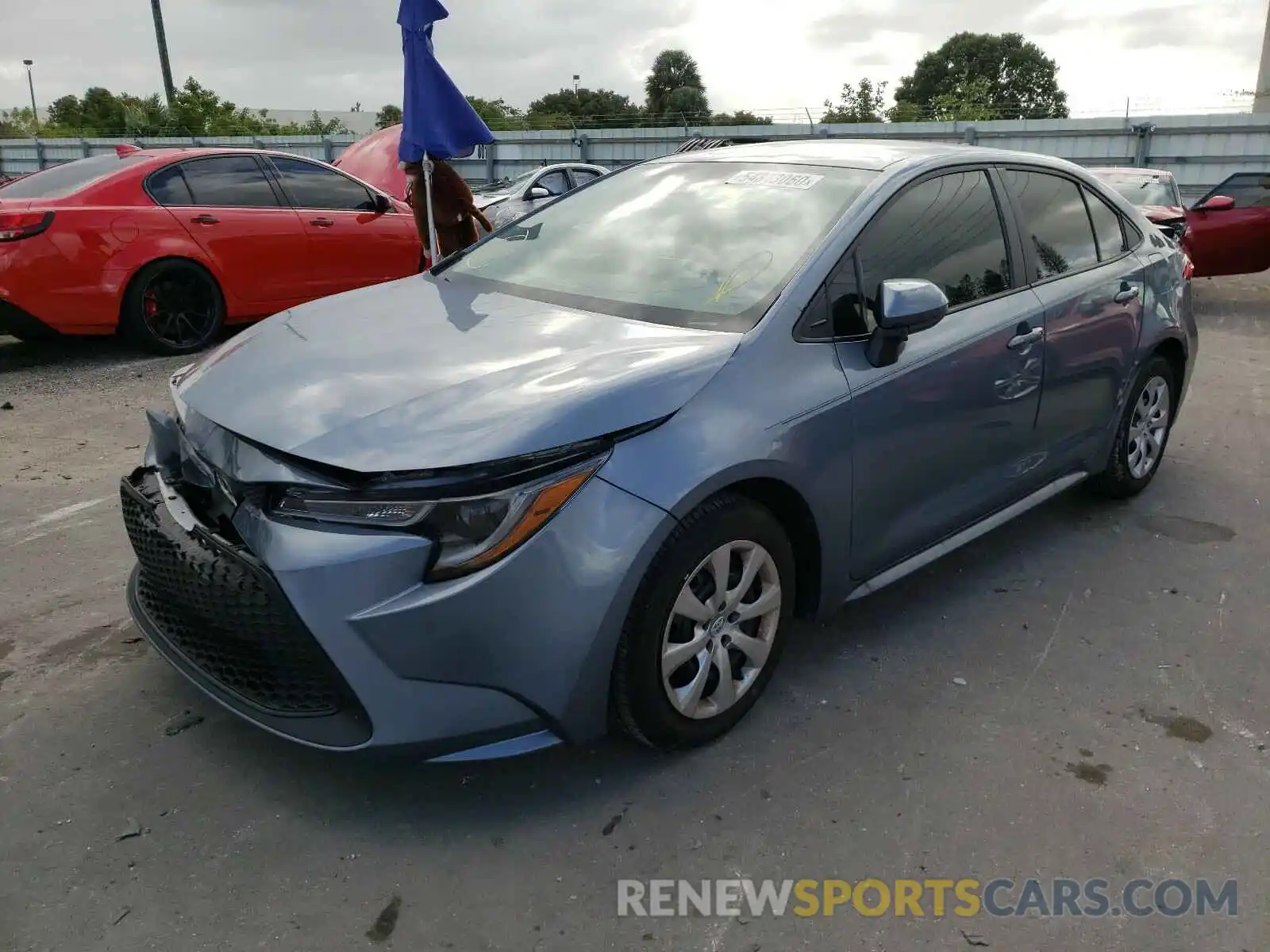 2 Photograph of a damaged car 5YFEPRAE6LP123702 TOYOTA COROLLA 2020