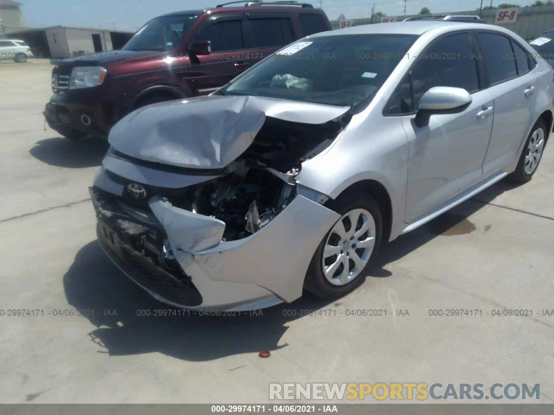 6 Photograph of a damaged car 5YFEPRAE6LP123893 TOYOTA COROLLA 2020