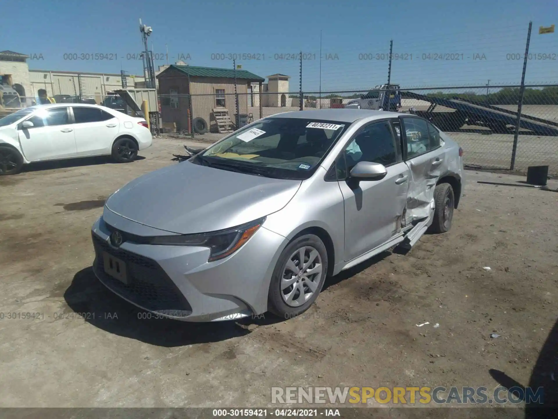 2 Photograph of a damaged car 5YFEPRAE6LP124879 TOYOTA COROLLA 2020