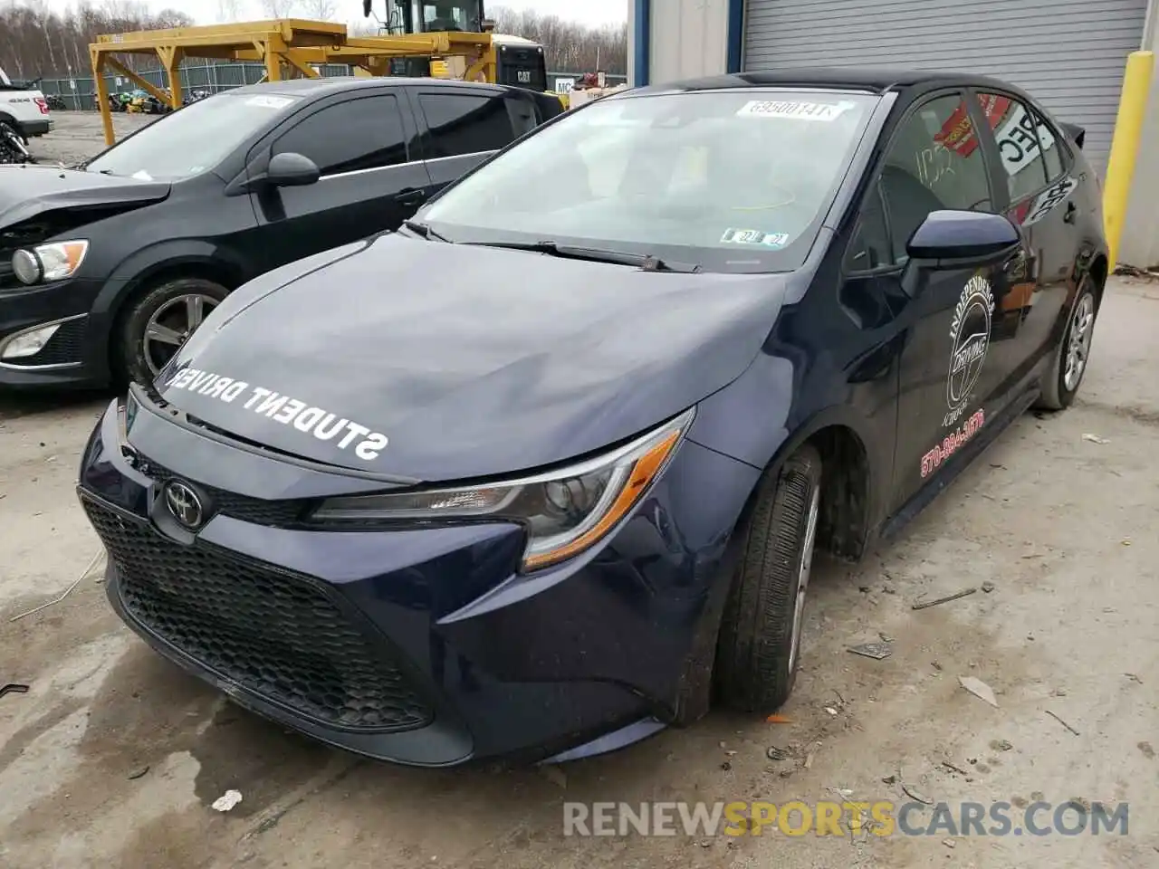 2 Photograph of a damaged car 5YFEPRAE6LP125725 TOYOTA COROLLA 2020