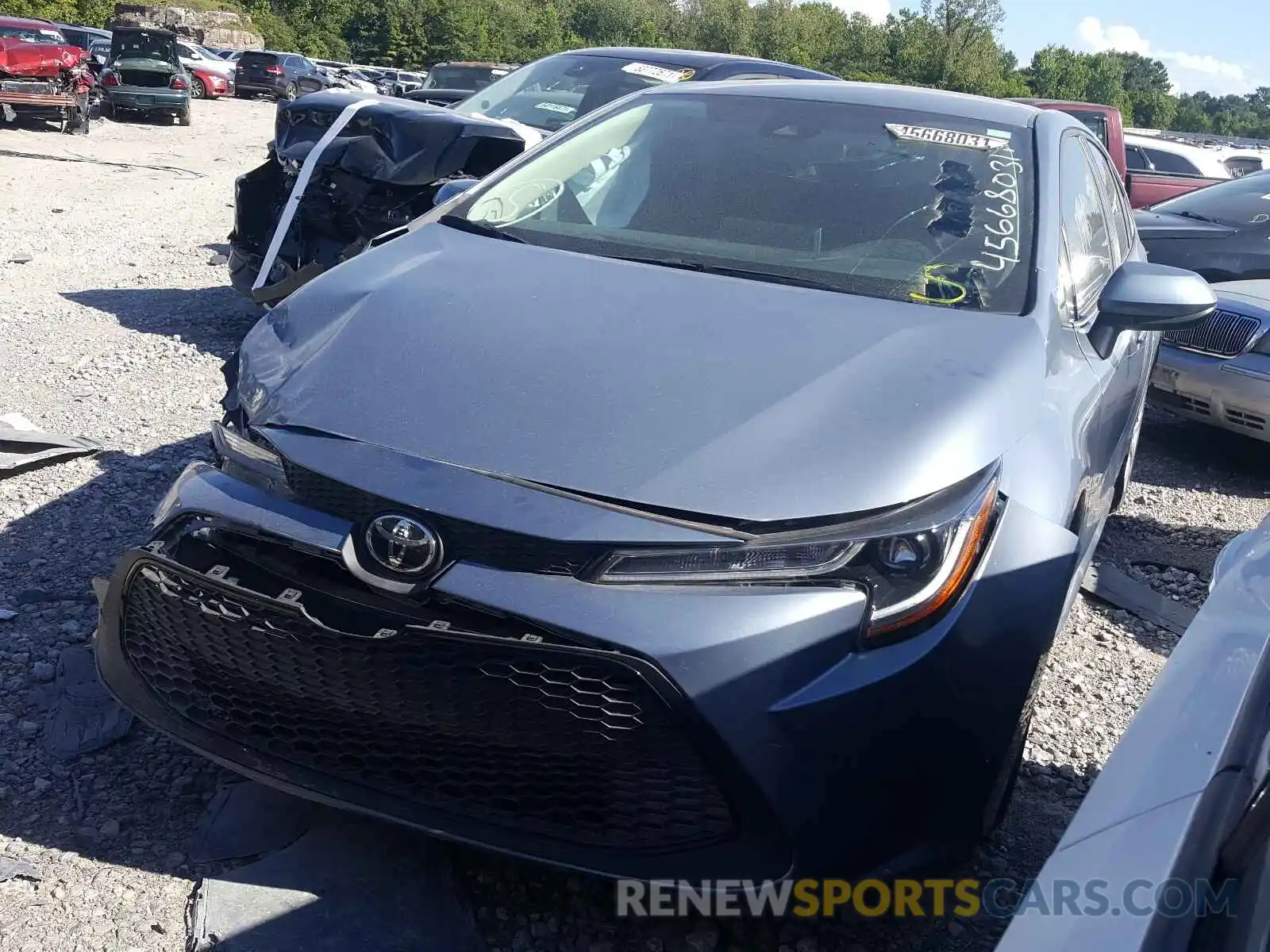 2 Photograph of a damaged car 5YFEPRAE6LP128544 TOYOTA COROLLA 2020