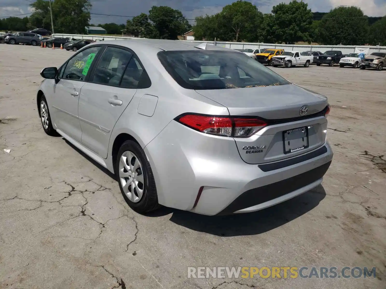 3 Photograph of a damaged car 5YFEPRAE6LP129094 TOYOTA COROLLA 2020