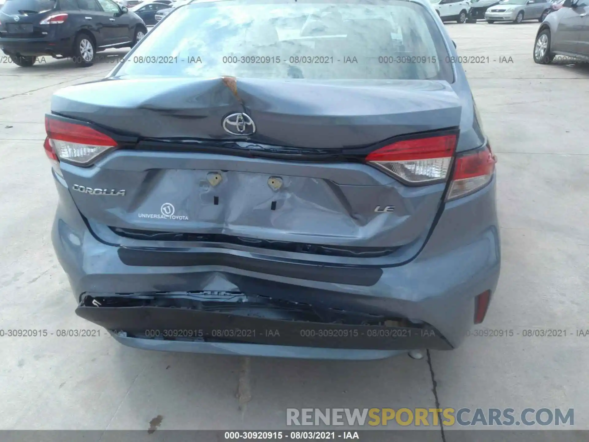 6 Photograph of a damaged car 5YFEPRAE6LP131749 TOYOTA COROLLA 2020