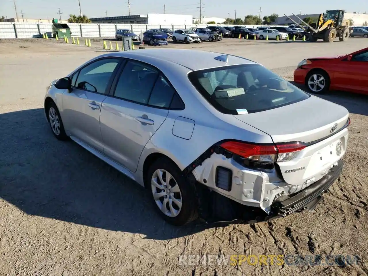 3 Photograph of a damaged car 5YFEPRAE6LP132397 TOYOTA COROLLA 2020