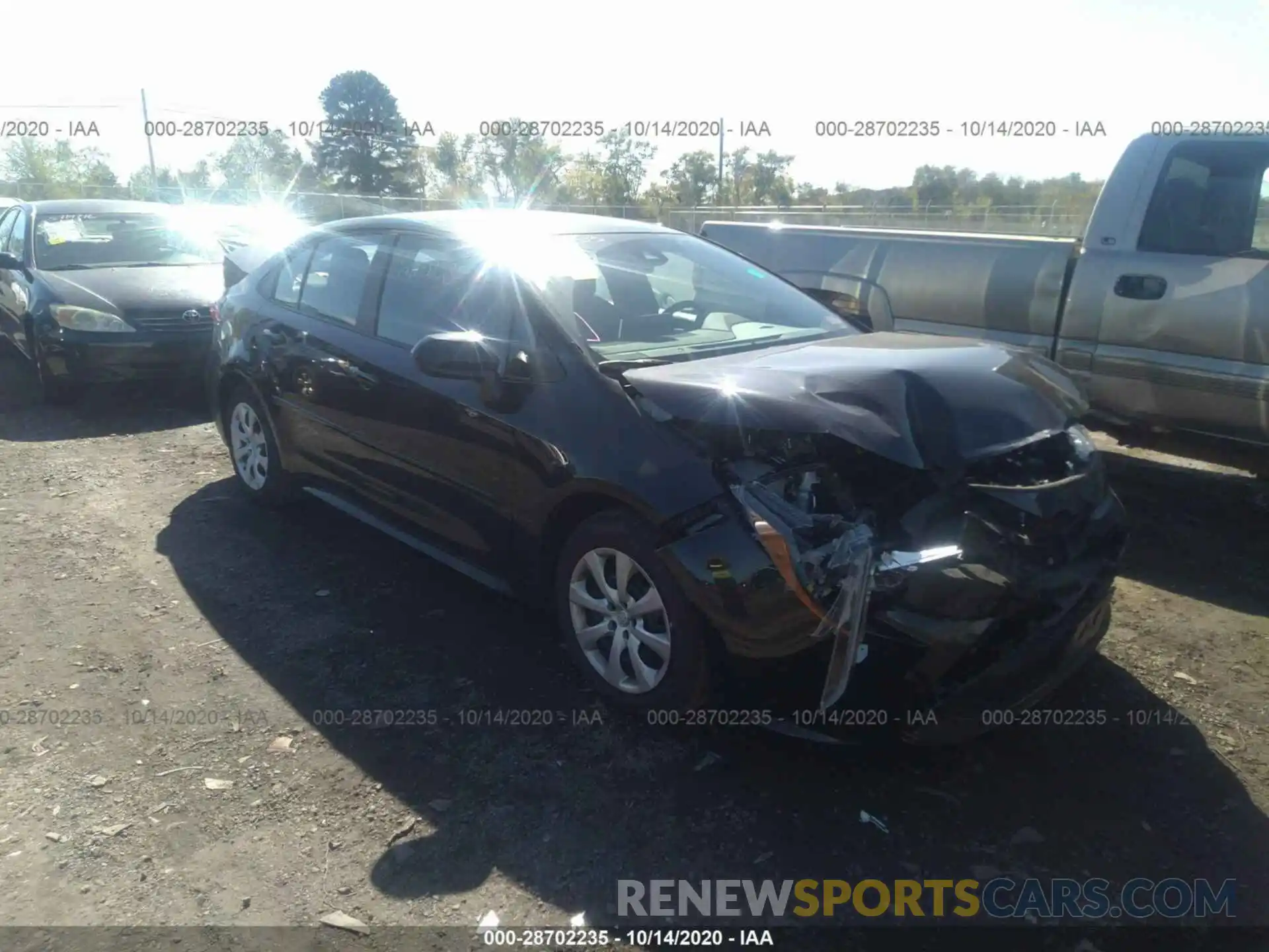 1 Photograph of a damaged car 5YFEPRAE6LP134831 TOYOTA COROLLA 2020