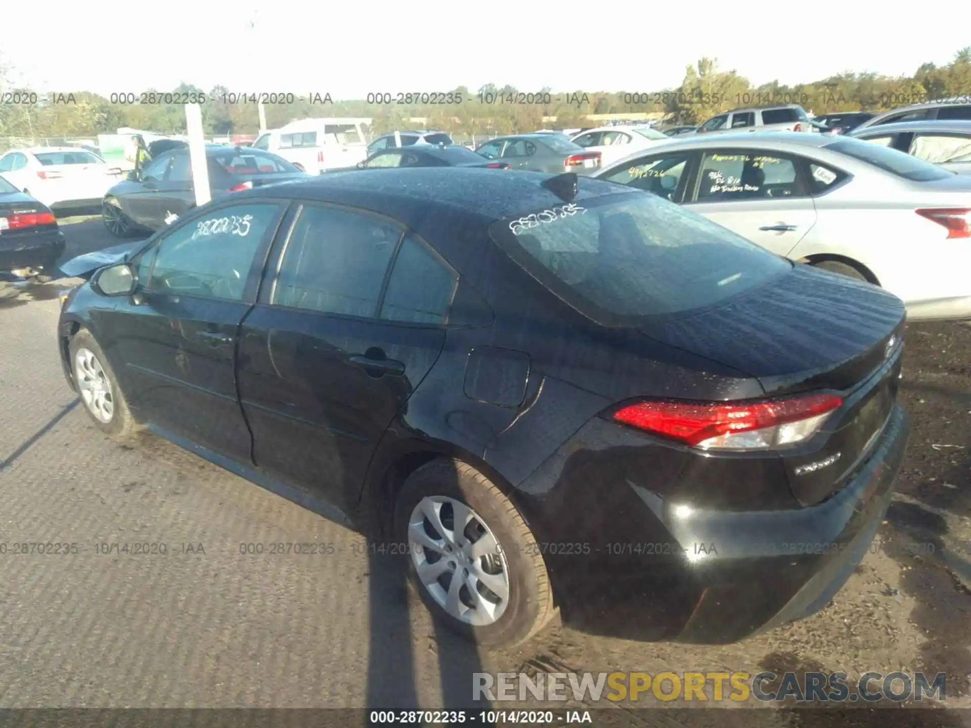 3 Photograph of a damaged car 5YFEPRAE6LP134831 TOYOTA COROLLA 2020