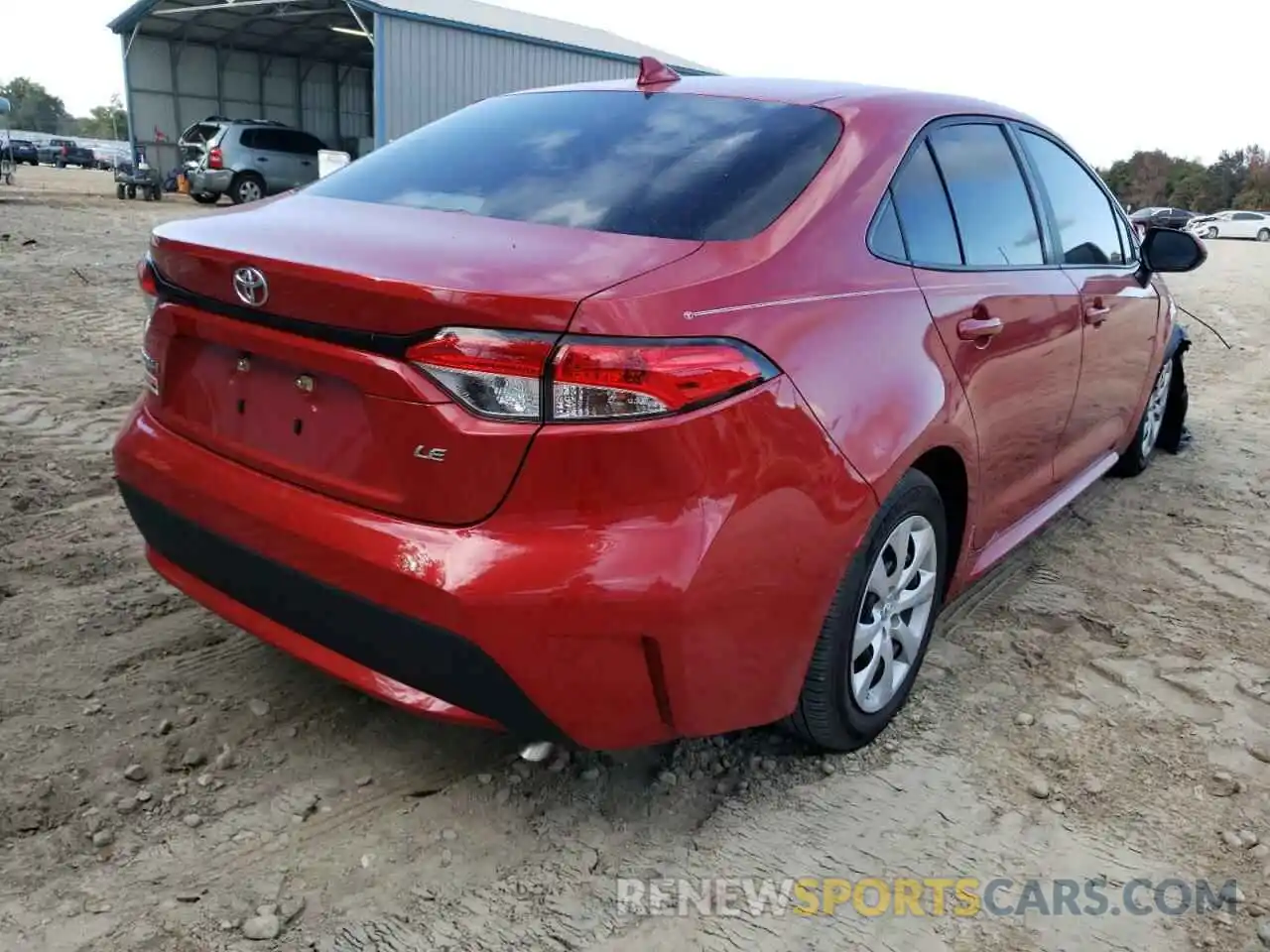 4 Photograph of a damaged car 5YFEPRAE6LP136014 TOYOTA COROLLA 2020