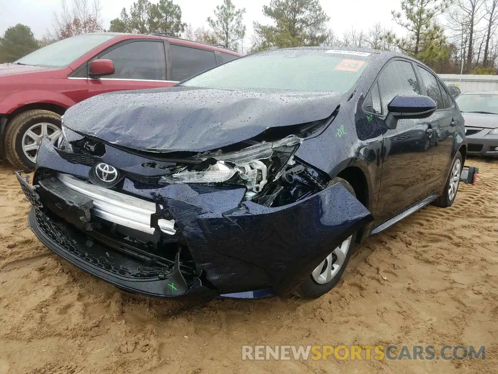 2 Photograph of a damaged car 5YFEPRAE6LP136305 TOYOTA COROLLA 2020