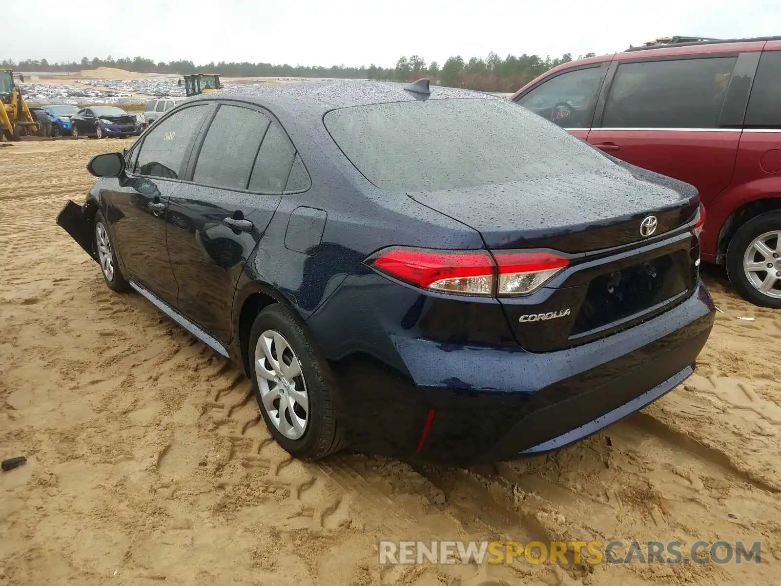 3 Photograph of a damaged car 5YFEPRAE6LP136305 TOYOTA COROLLA 2020