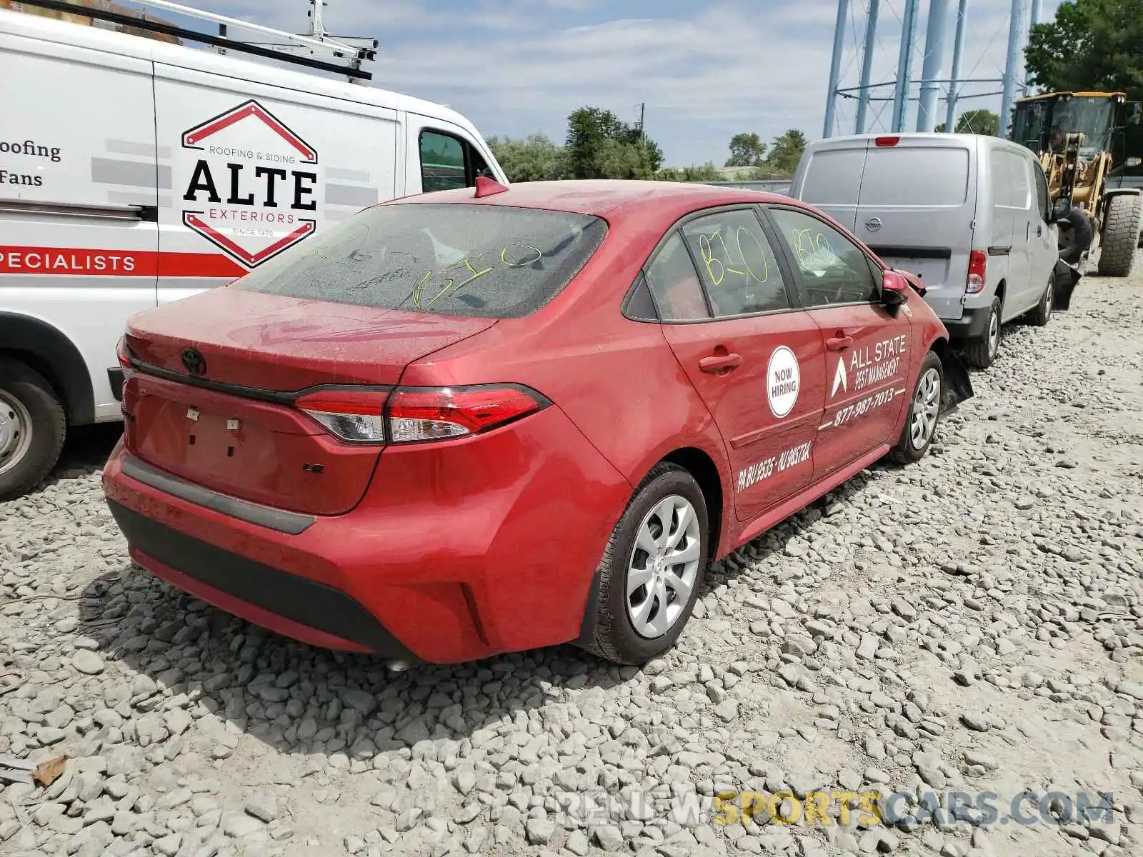 4 Photograph of a damaged car 5YFEPRAE6LP139172 TOYOTA COROLLA 2020