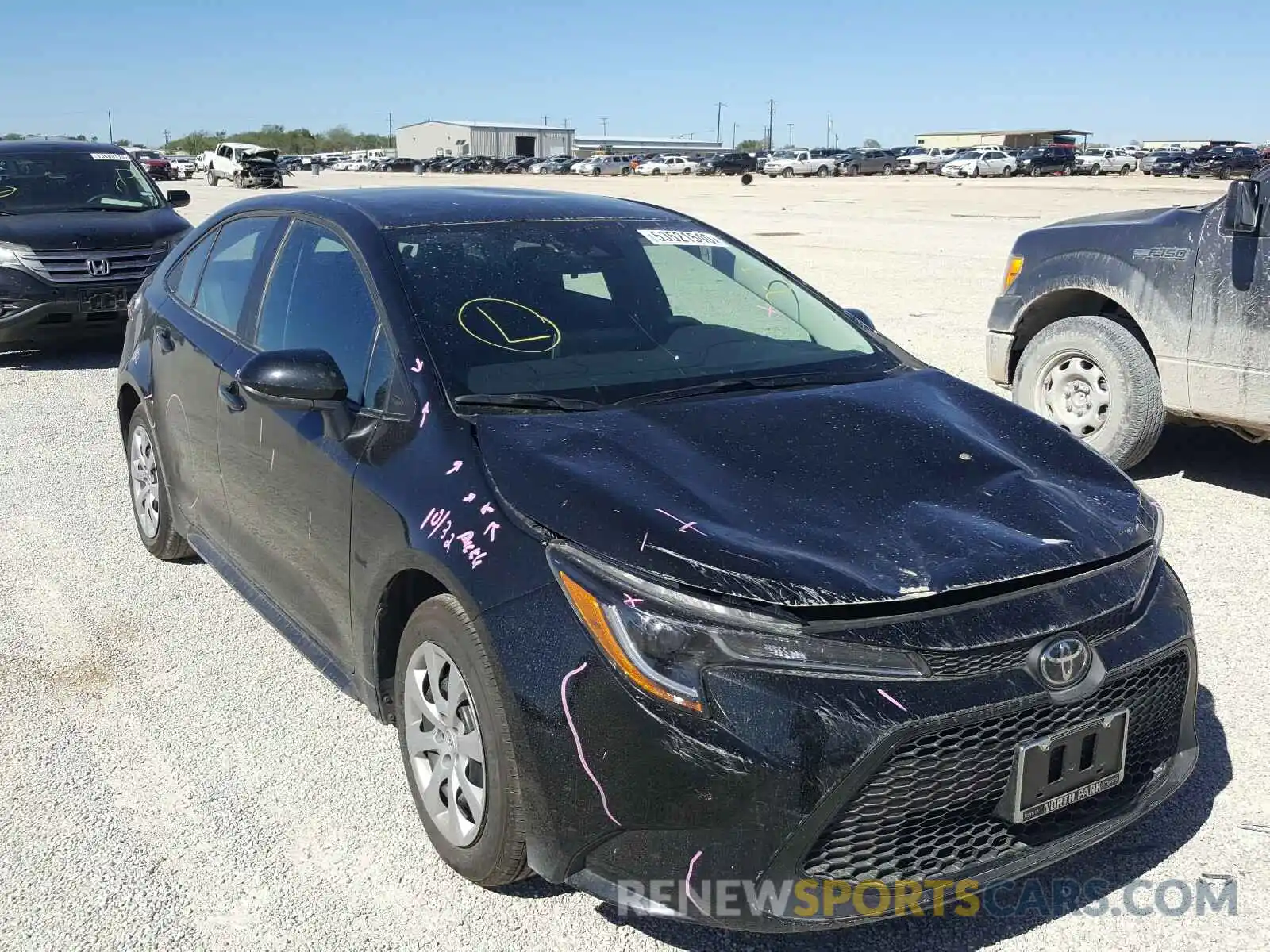 1 Photograph of a damaged car 5YFEPRAE6LP139835 TOYOTA COROLLA 2020