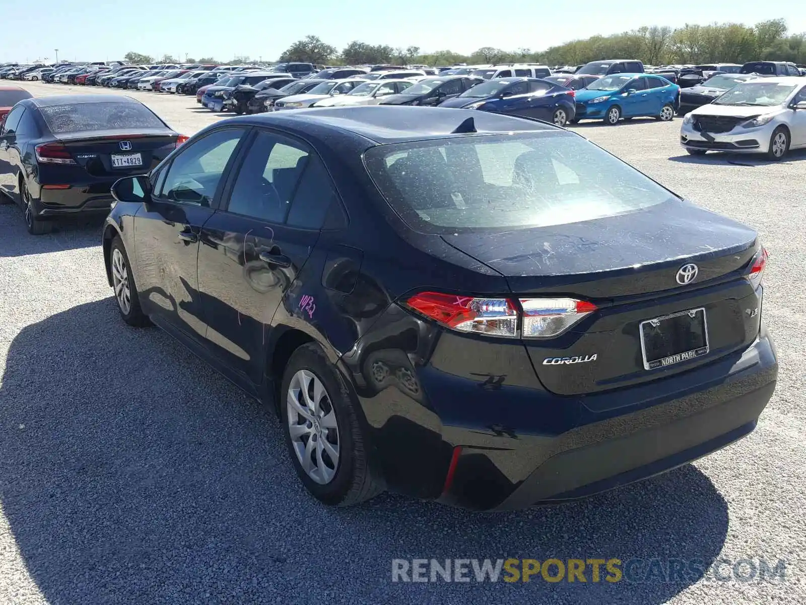 3 Photograph of a damaged car 5YFEPRAE6LP139835 TOYOTA COROLLA 2020