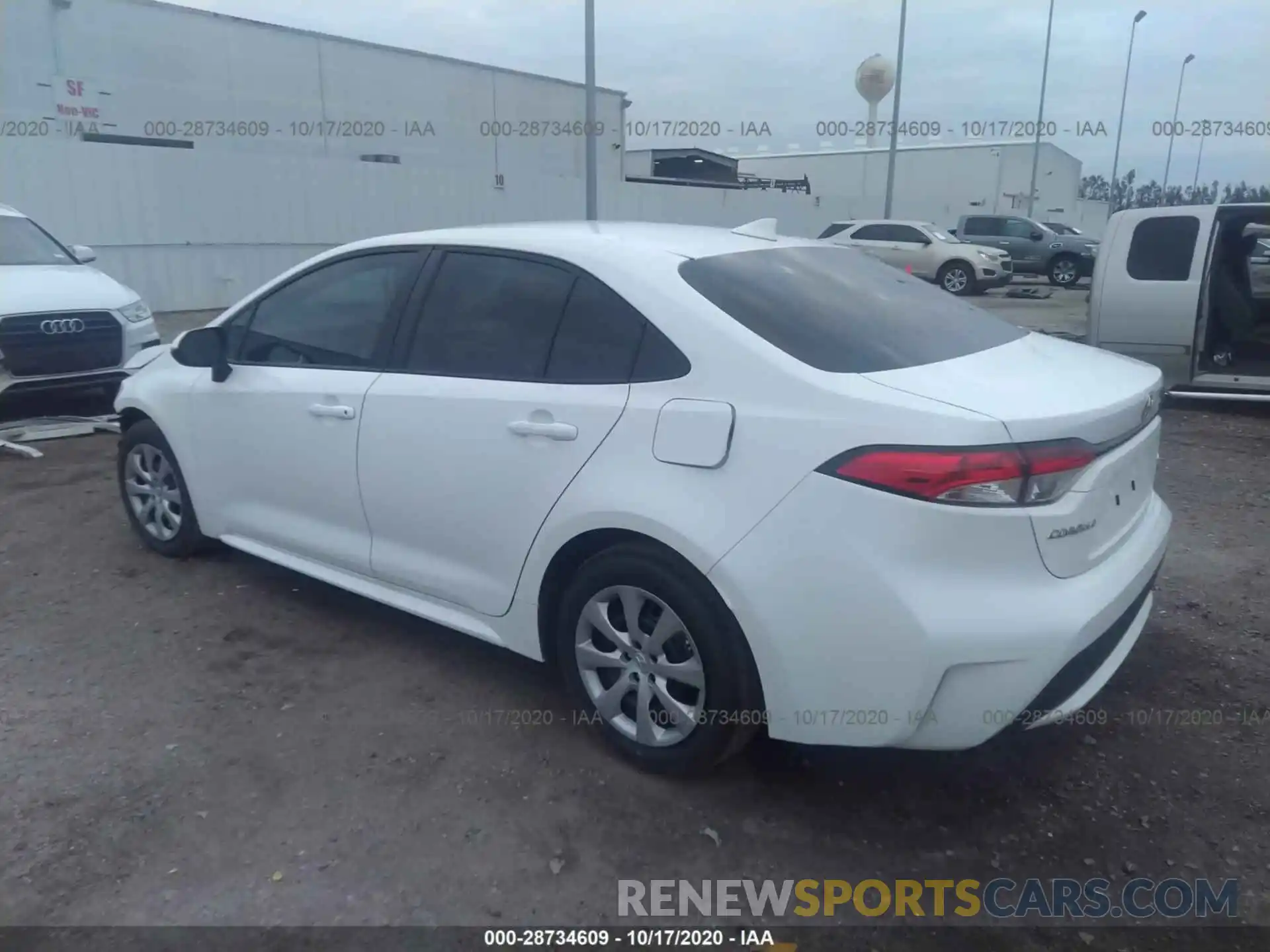 3 Photograph of a damaged car 5YFEPRAE6LP141326 TOYOTA COROLLA 2020