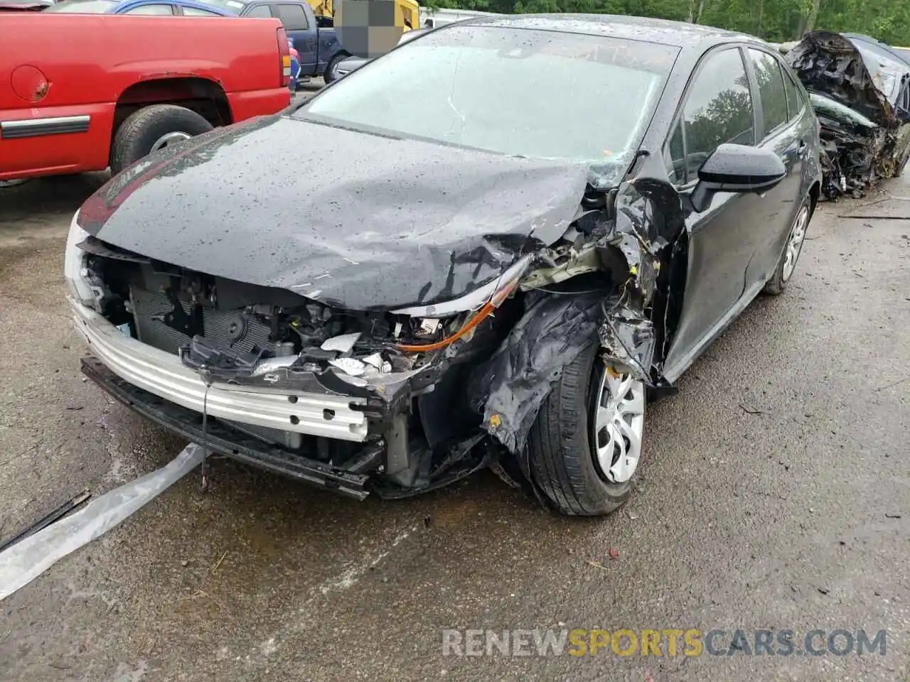 2 Photograph of a damaged car 5YFEPRAE6LP142296 TOYOTA COROLLA 2020