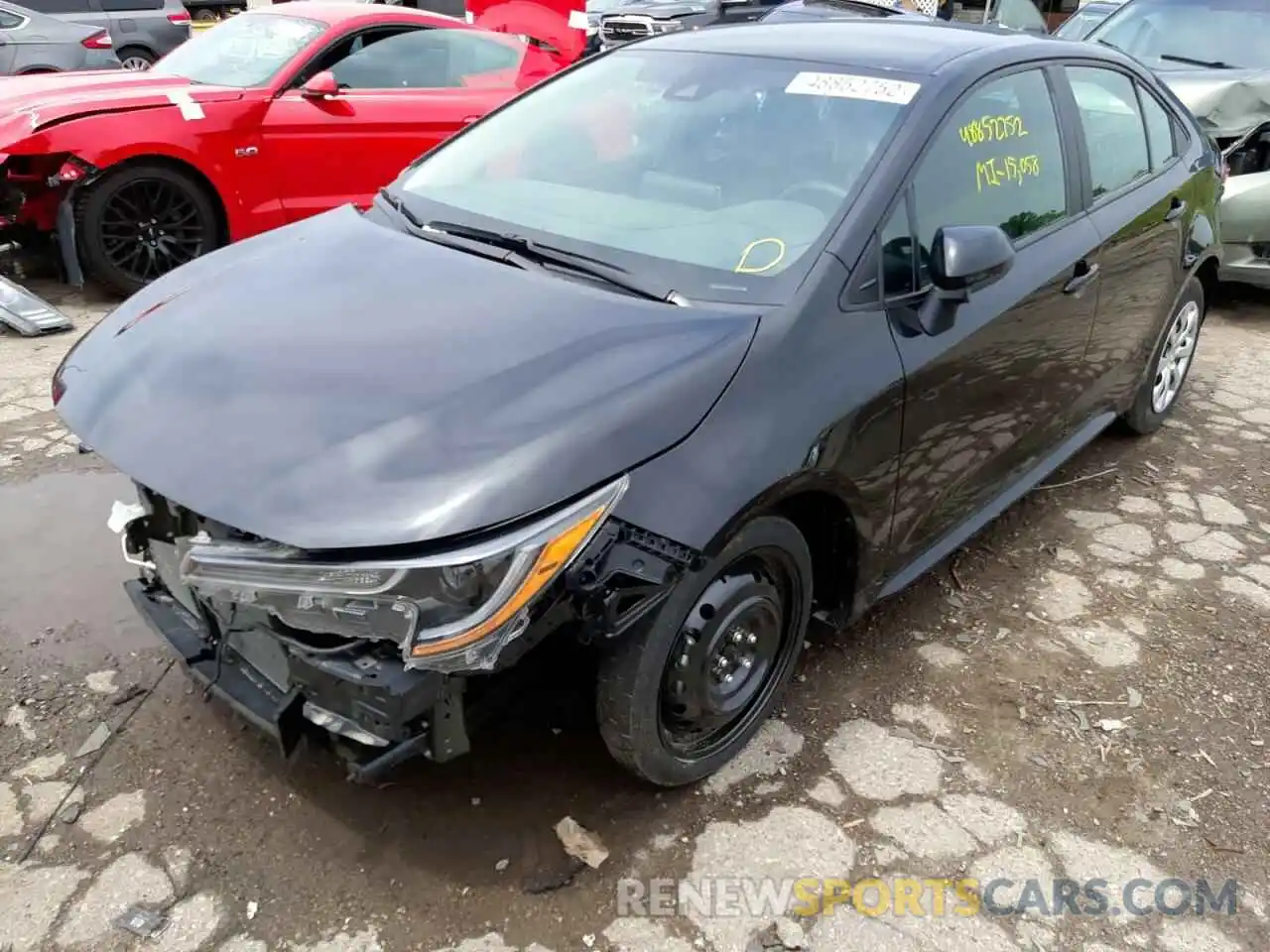 2 Photograph of a damaged car 5YFEPRAE6LP143089 TOYOTA COROLLA 2020