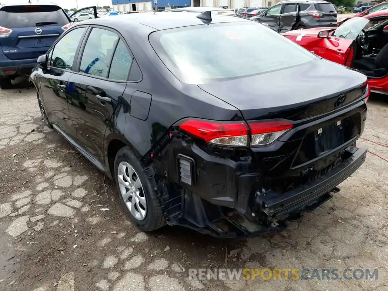 3 Photograph of a damaged car 5YFEPRAE6LP143089 TOYOTA COROLLA 2020