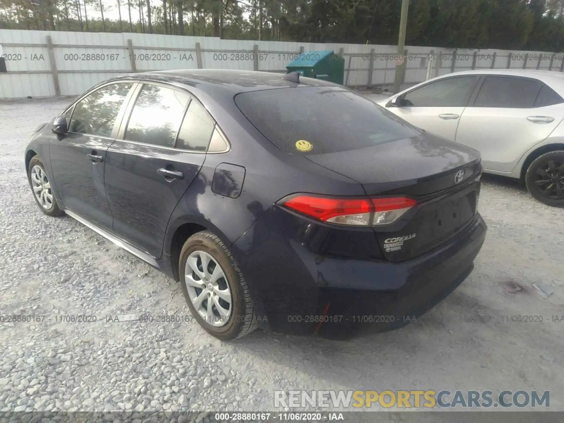 3 Photograph of a damaged car 5YFEPRAE6LP143996 TOYOTA COROLLA 2020