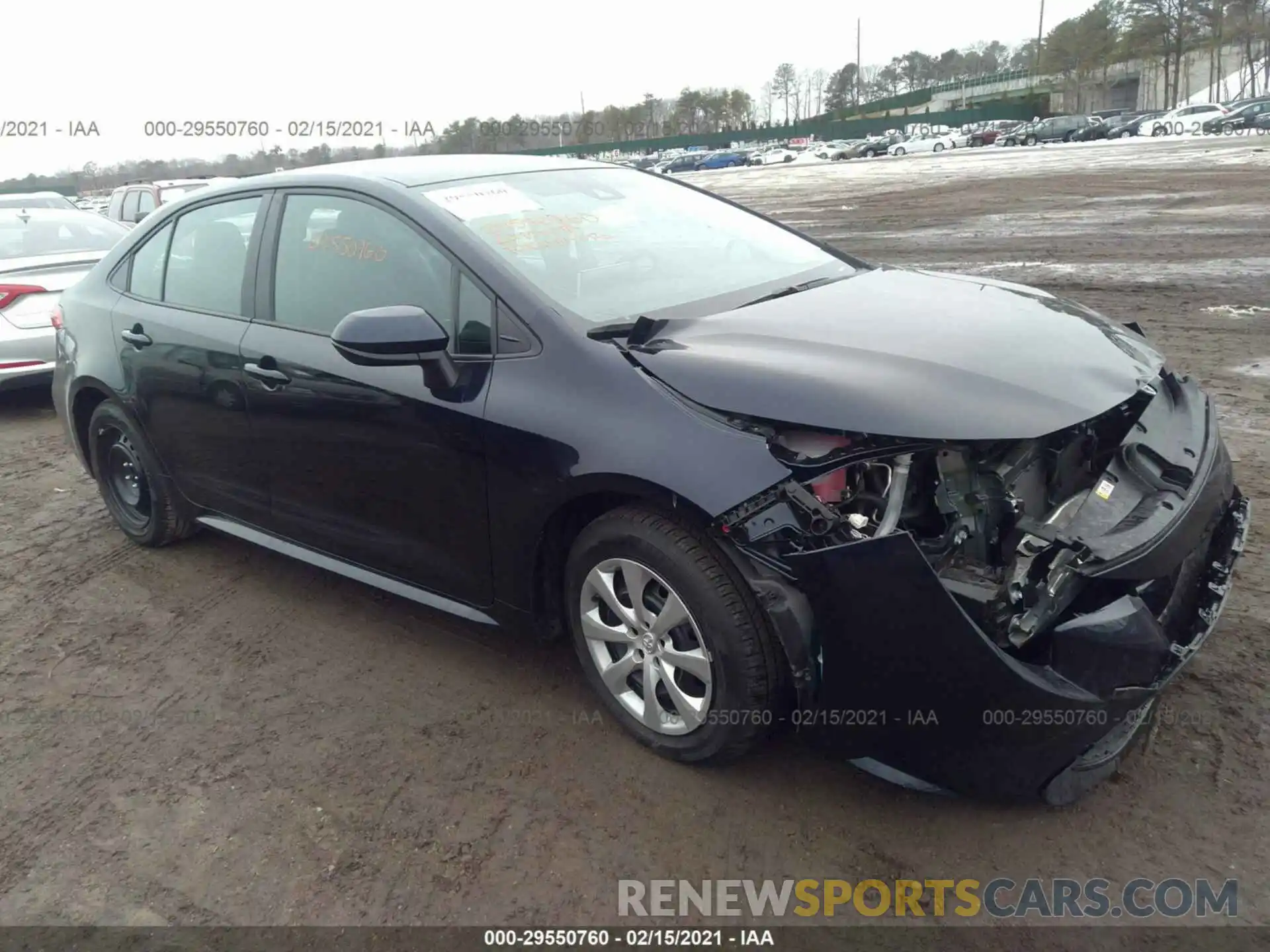 1 Photograph of a damaged car 5YFEPRAE6LP144064 TOYOTA COROLLA 2020