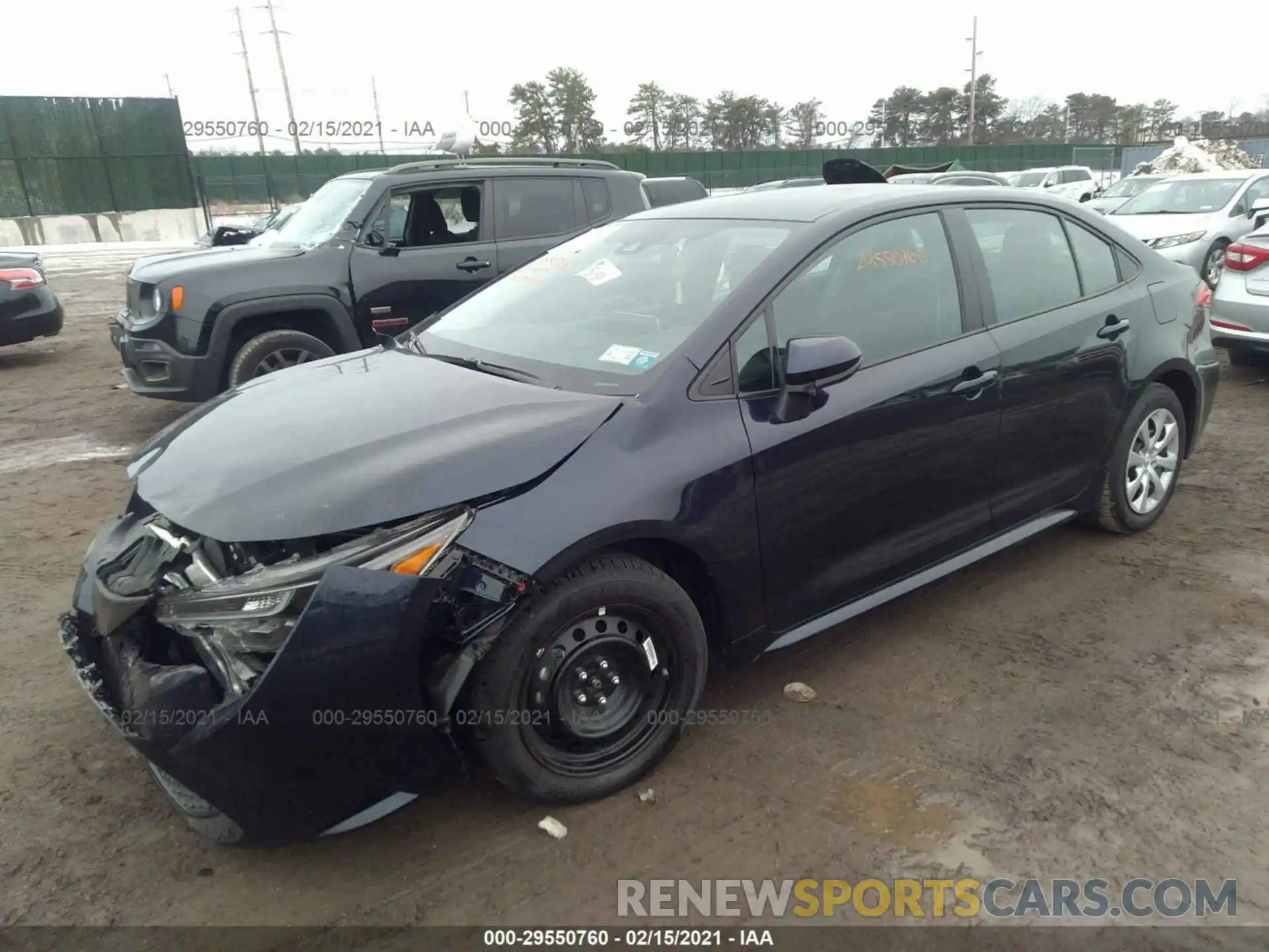 2 Photograph of a damaged car 5YFEPRAE6LP144064 TOYOTA COROLLA 2020