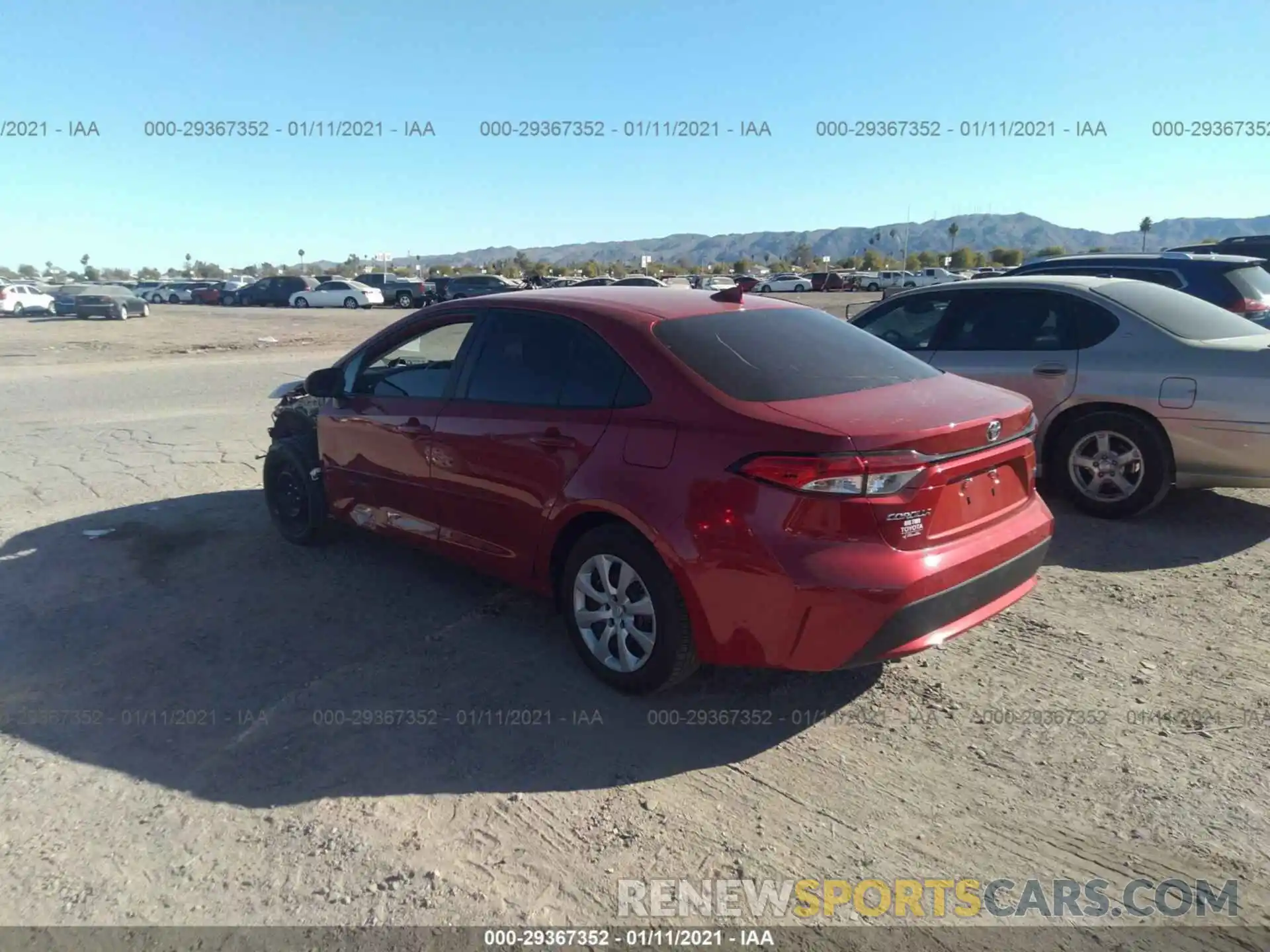 3 Photograph of a damaged car 5YFEPRAE6LP144663 TOYOTA COROLLA 2020